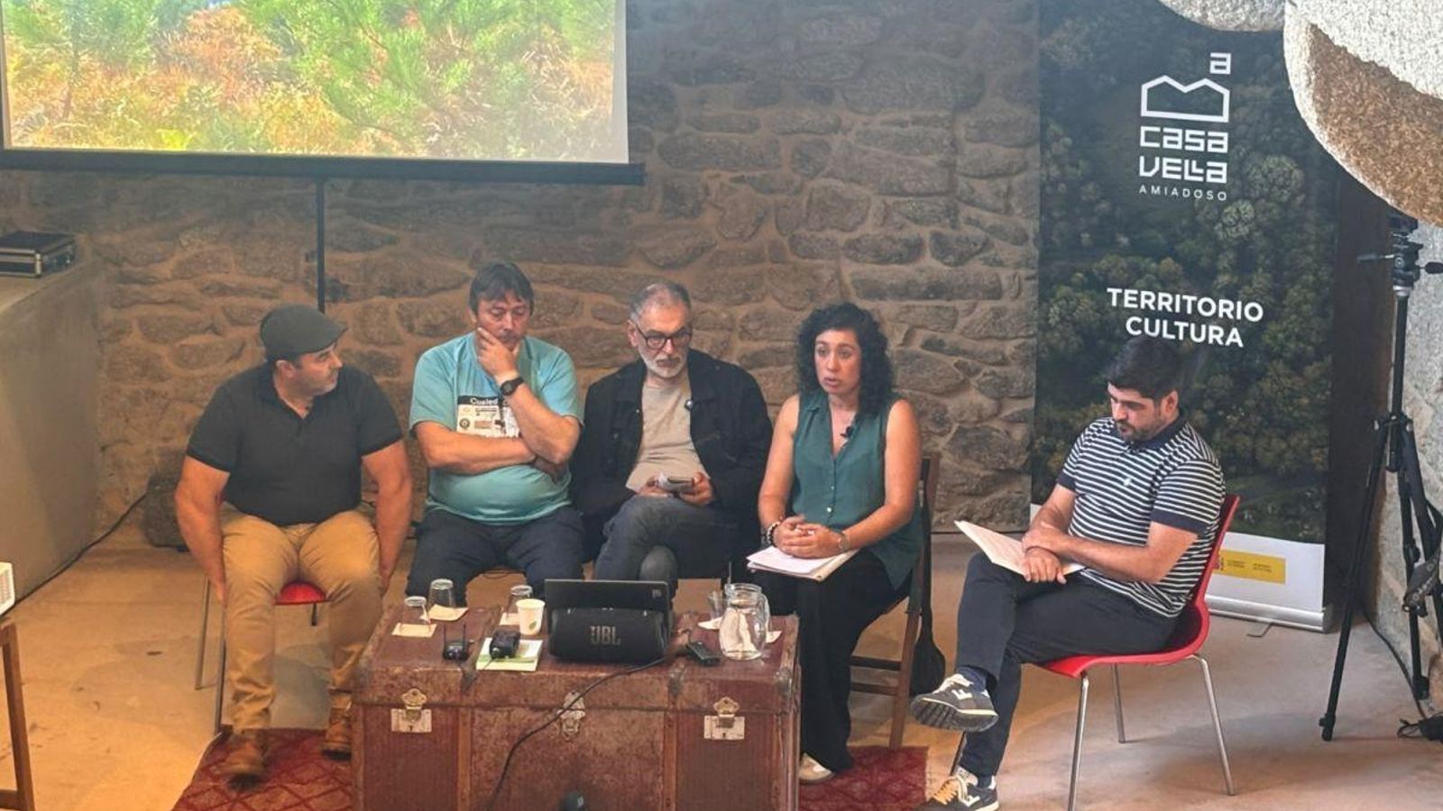 Ovidio Queiruga, Delfín Paz, Francisco García, Yolanda Magdalena e Francisco Pedras.