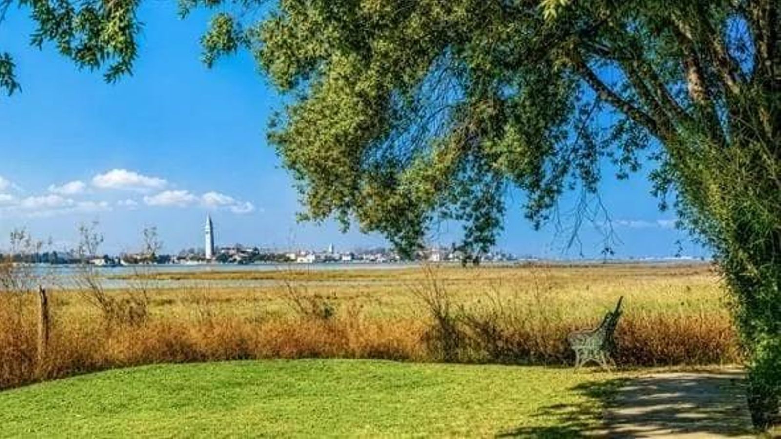 Vista de Venecia desde la isla de Crevan
