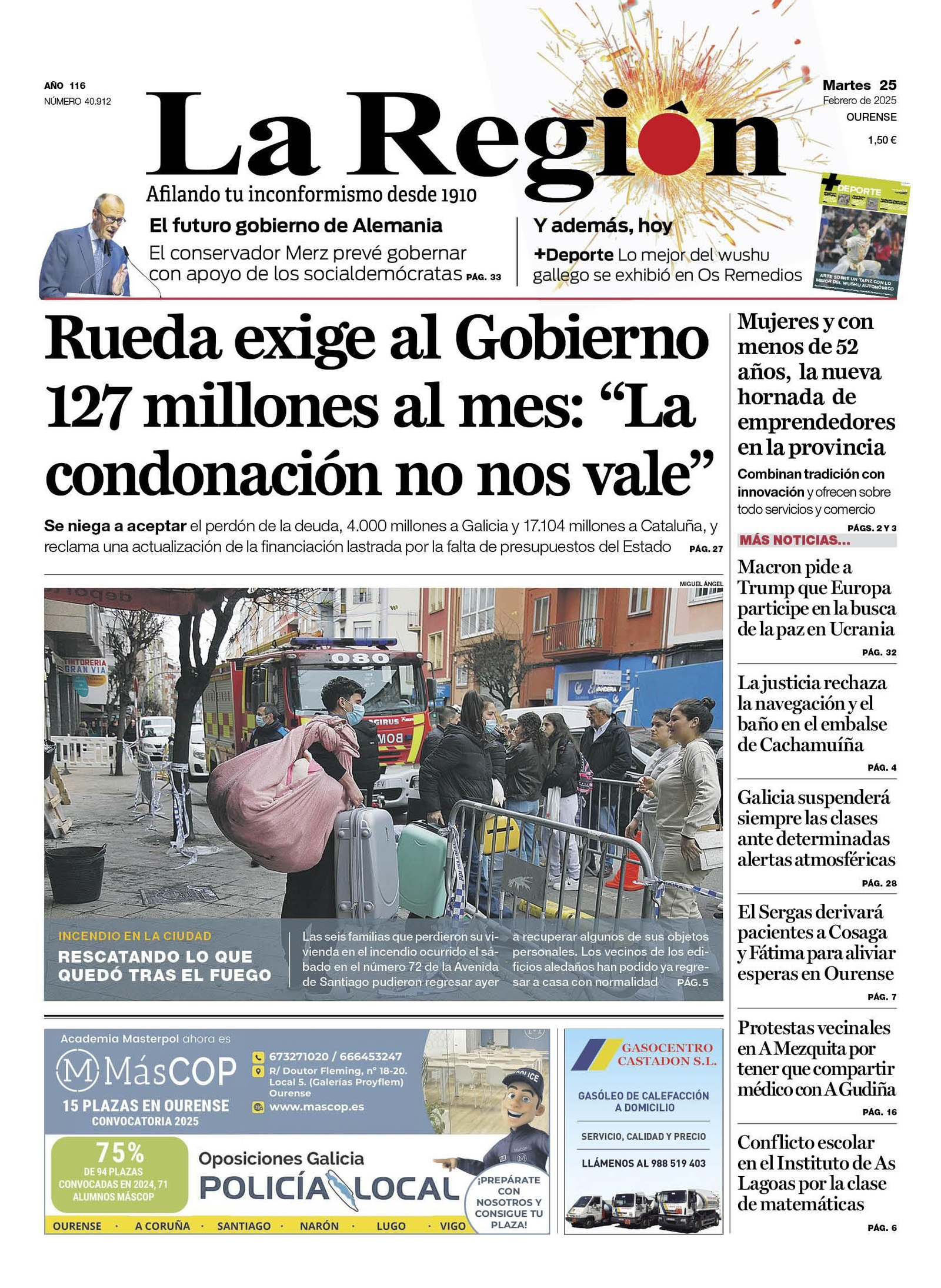 La portada de hoy.