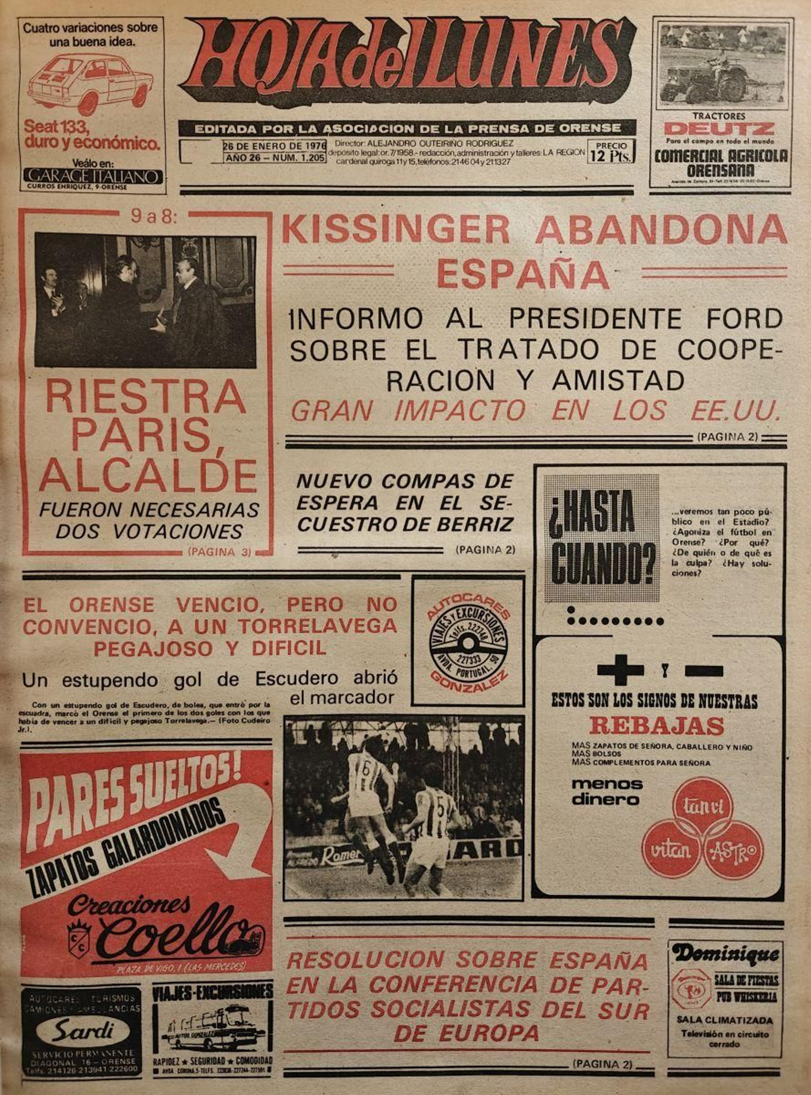 La primera 26 de enero 1976
