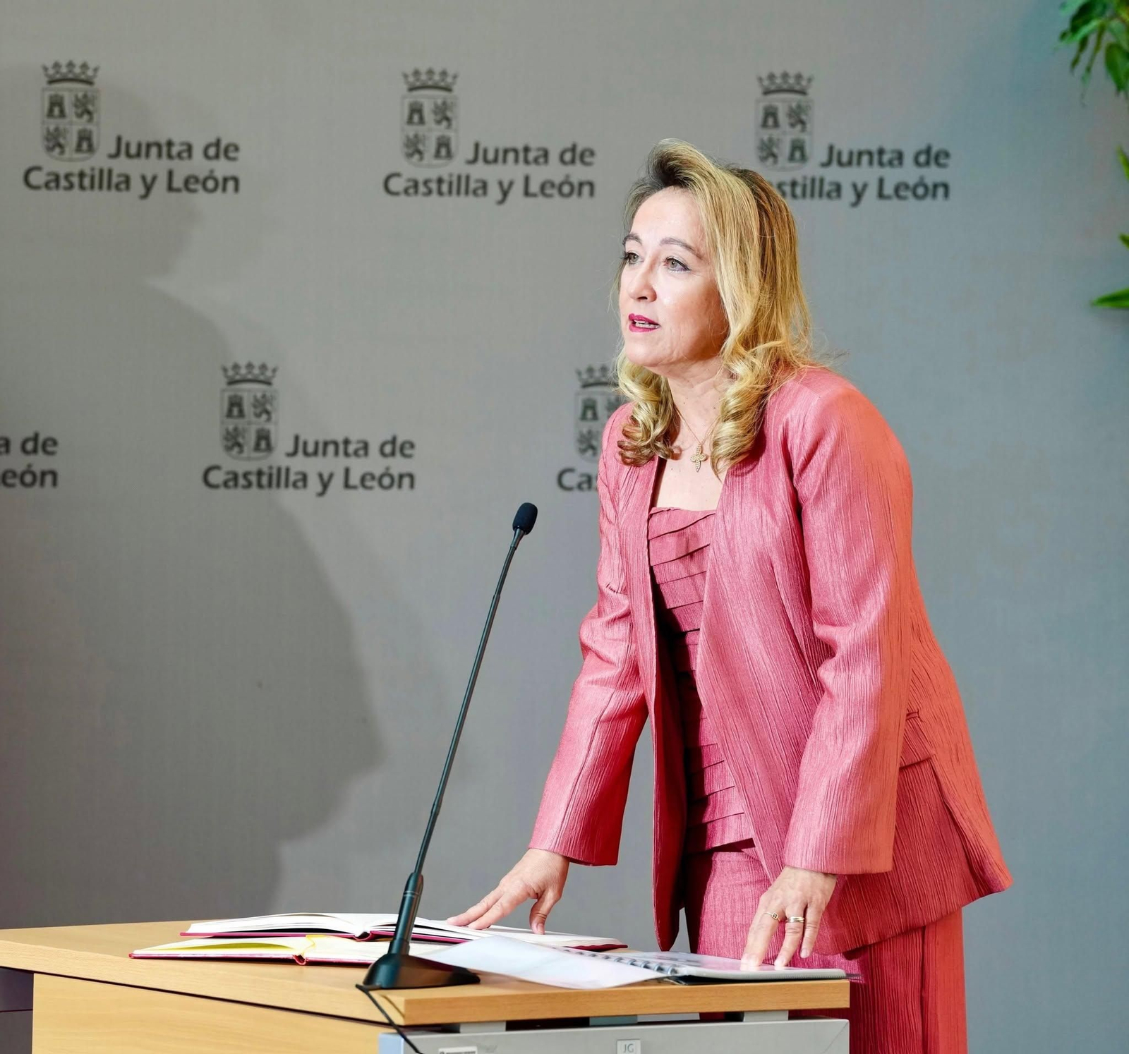 Ruth Andérez durante la toma de posesión