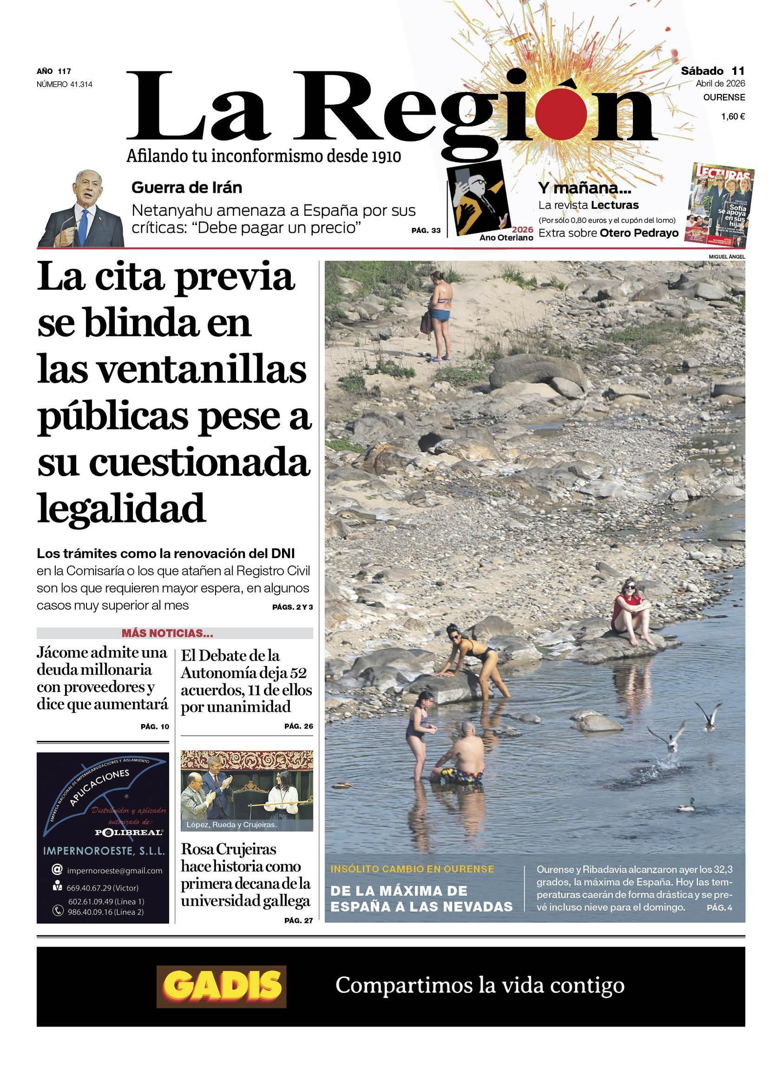 La portada de hoy