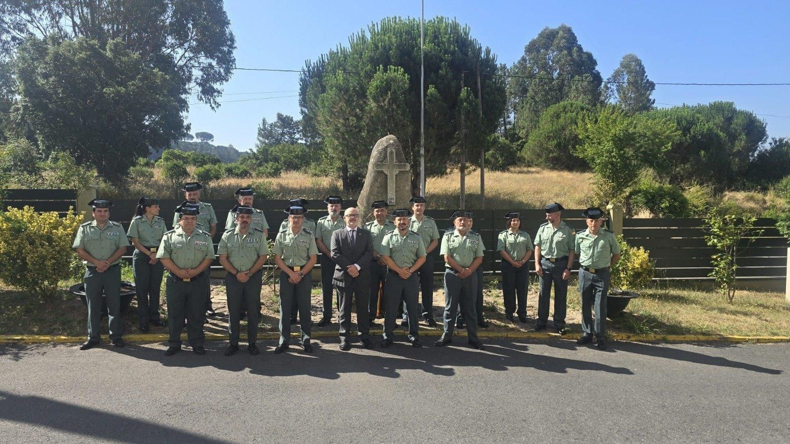 Comandancia de la Guardia Civil de Ourense en la visita del subdelegado del Gobierno