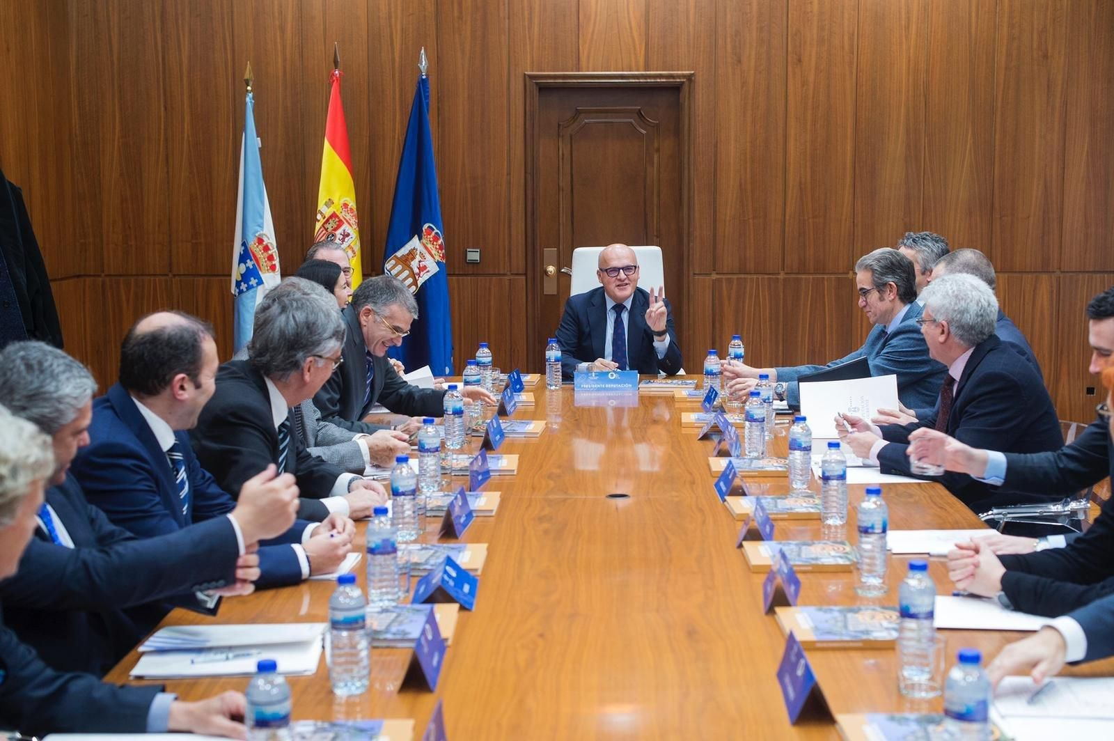 Representantes del sector empresarial mostraron el martes a la Diputación su apoyo al centro de la FP.