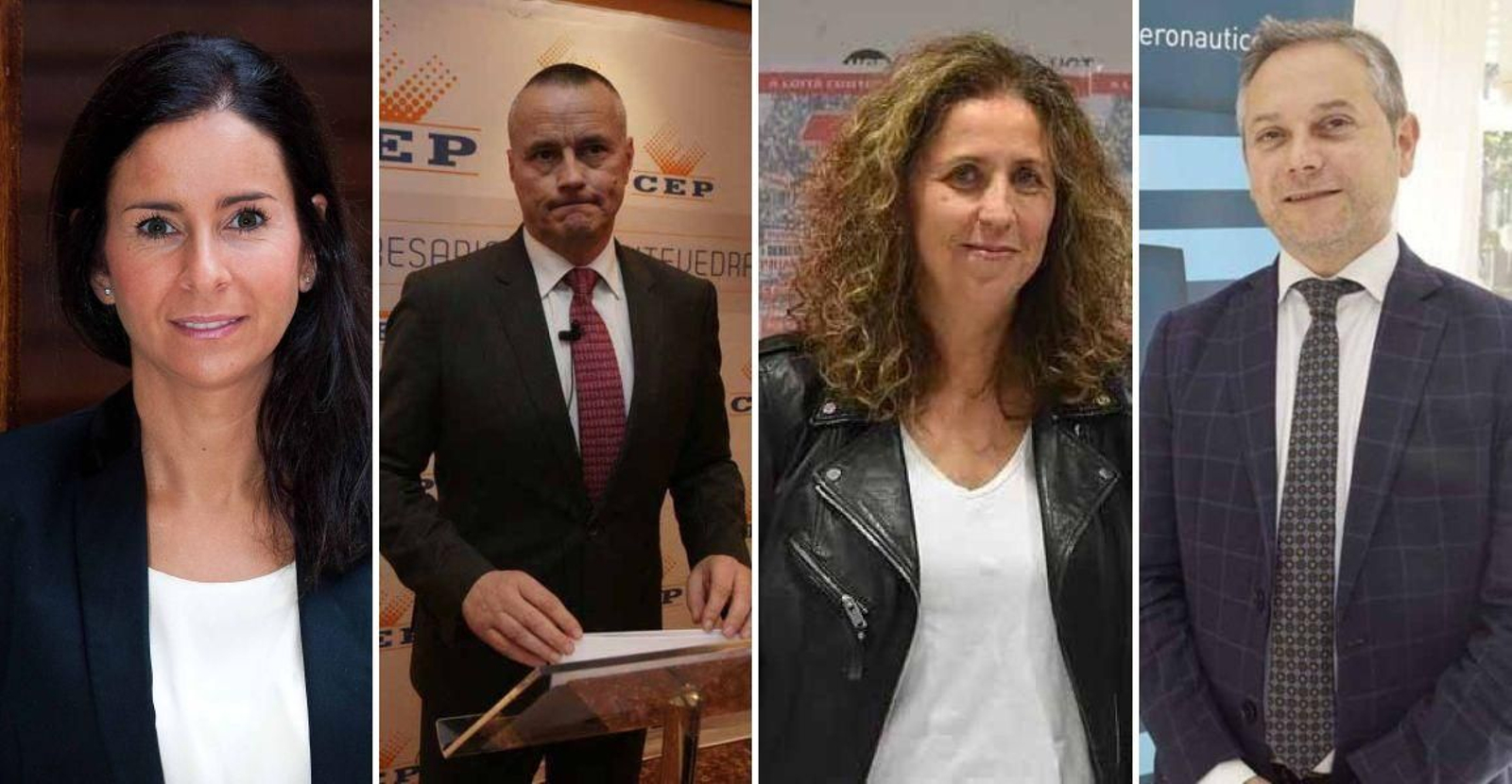 García, Círculo de Empresarios, Jorge Cebreiros, CEP, Amelia Pérez, CC OO y Enrique Mallón, Asime.