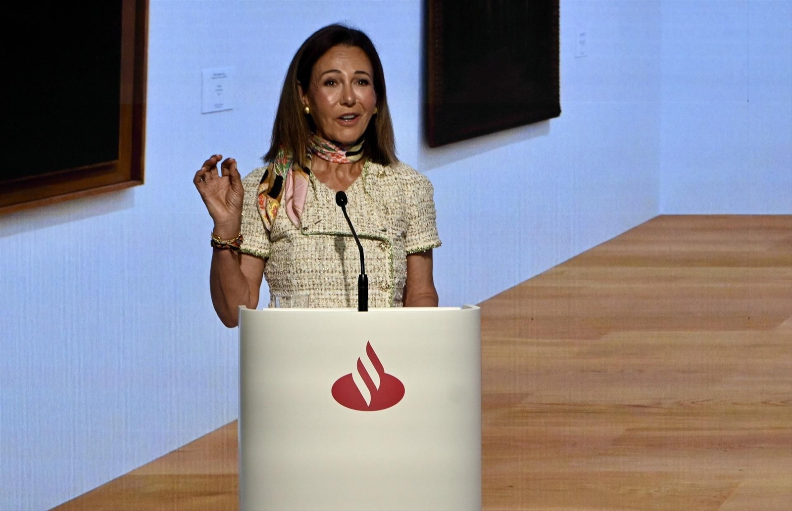 La presidenta de Banco Santander, Ana Botín