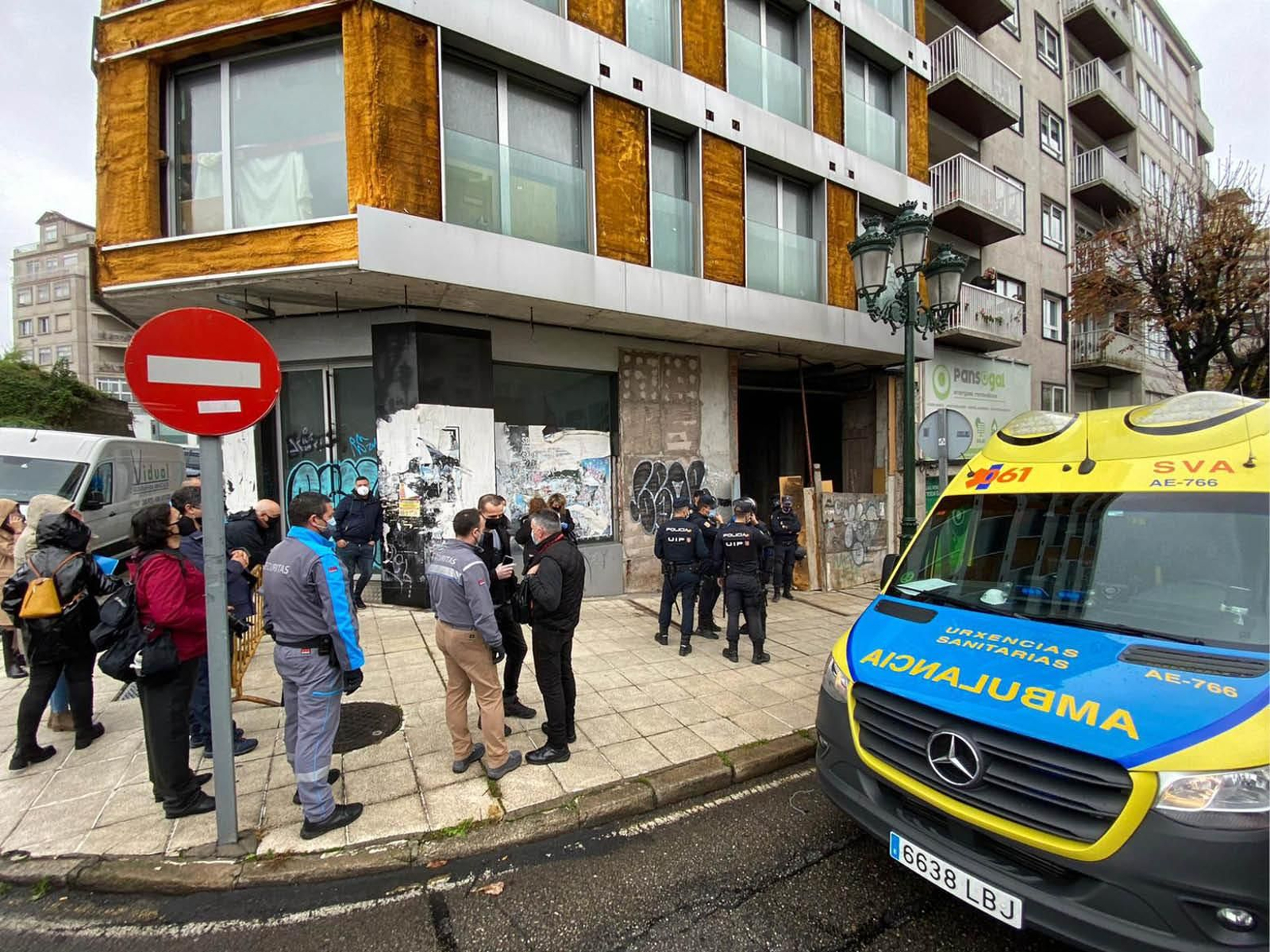 Un edificio de lujo (que no llegó a terminarse) en plena Gran Vía fue ocupado y desalojado posteriormente por orden judicial.