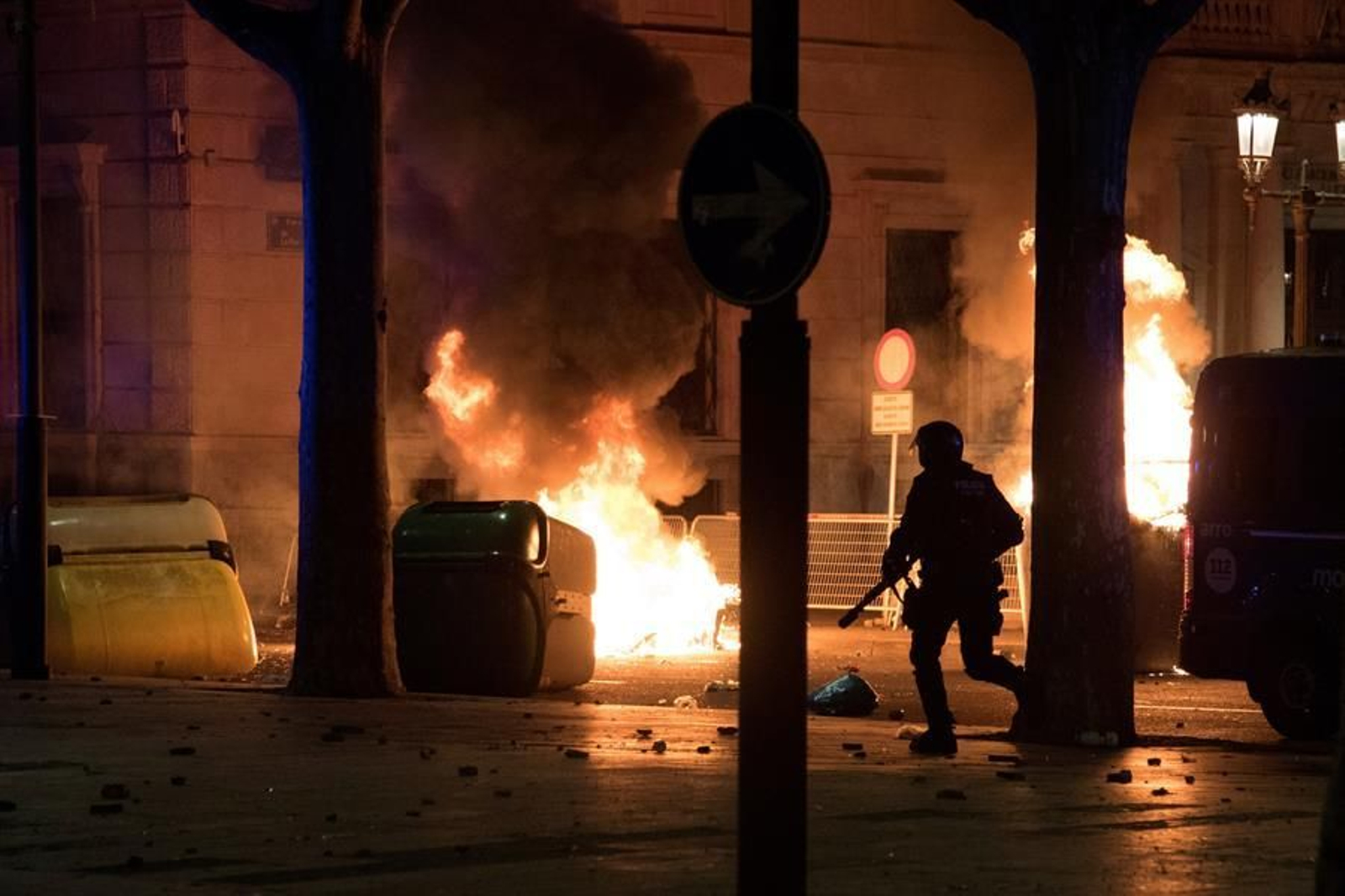 Altercados en Lleida. (EFE)