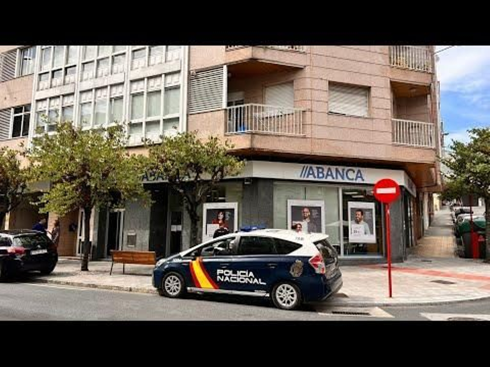 Atraco en el ABanca de la calle Marcelo Macías de Ourense