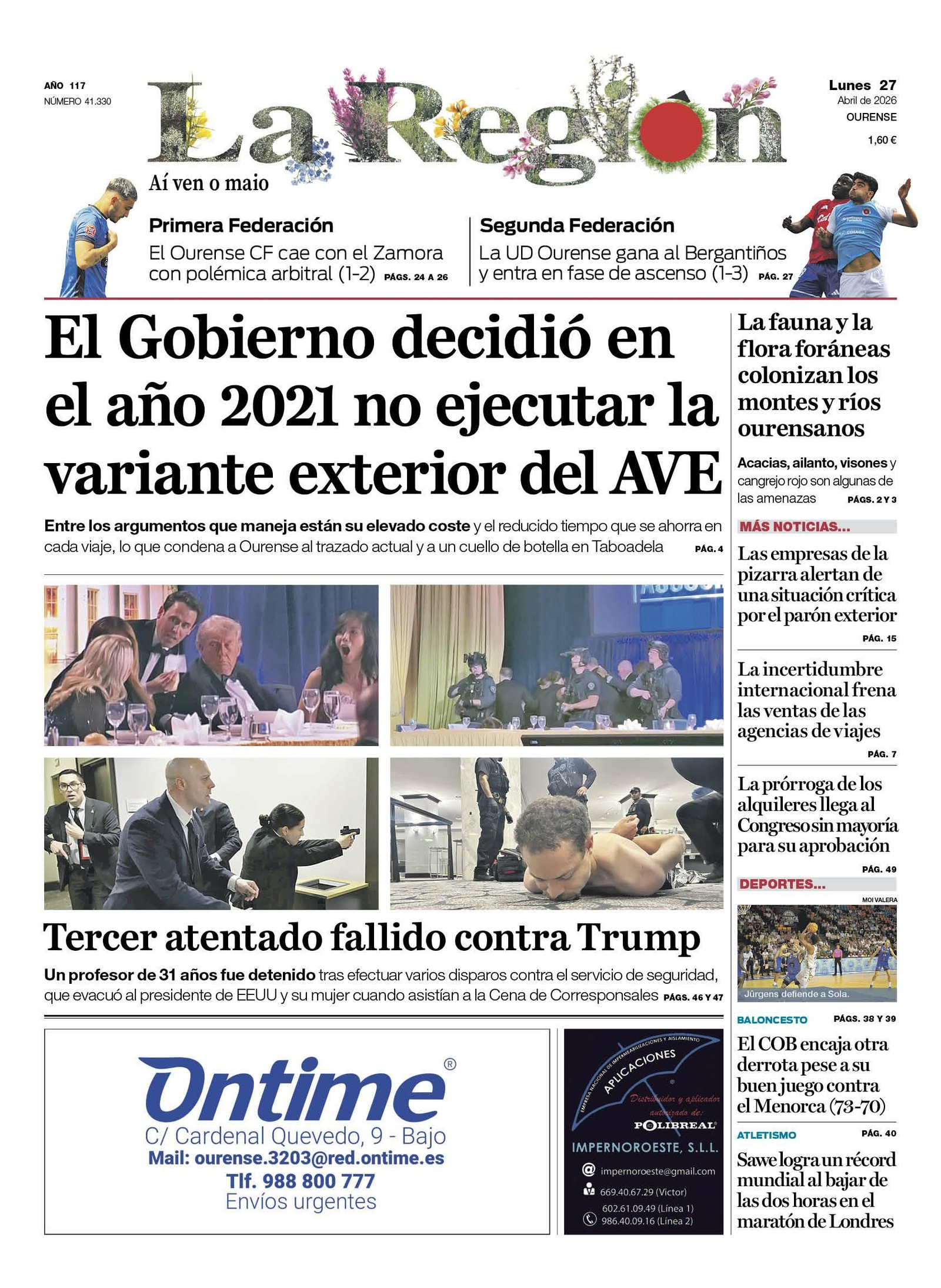 La portada de hoy