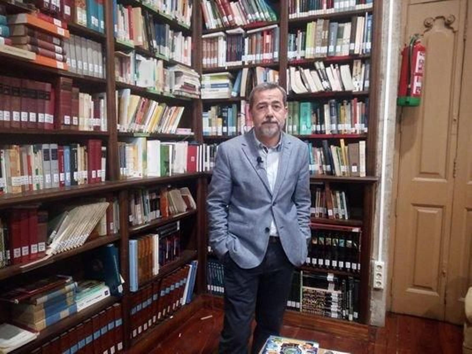 El profesor de Latín en el Instituto Otero Pedrayo, Juan Saco.