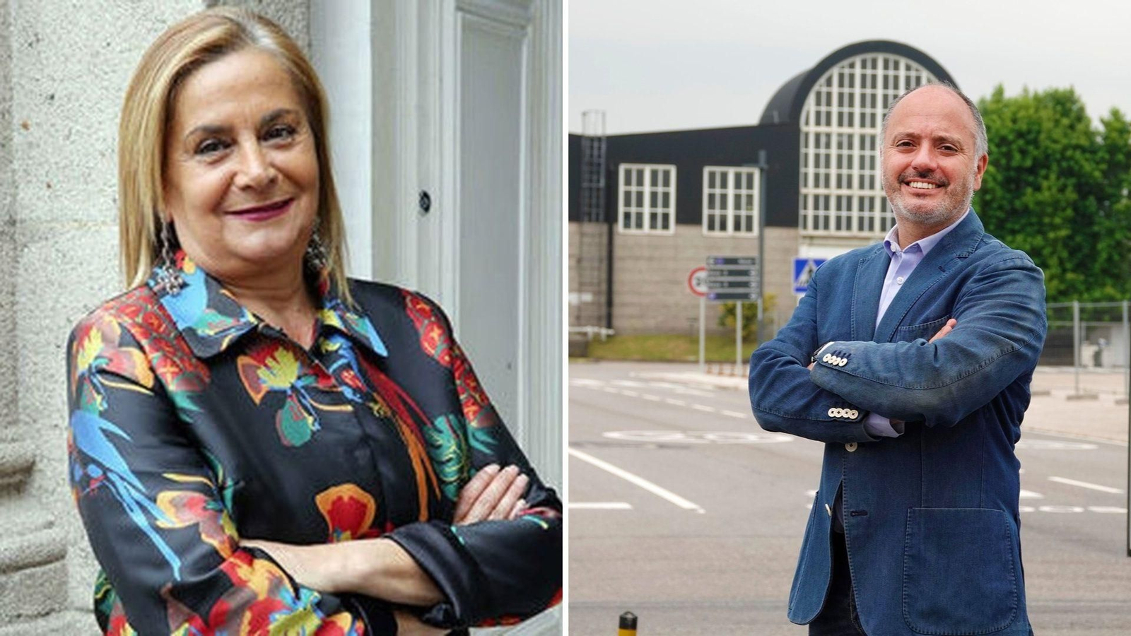 Carmela Silva y David Regades.