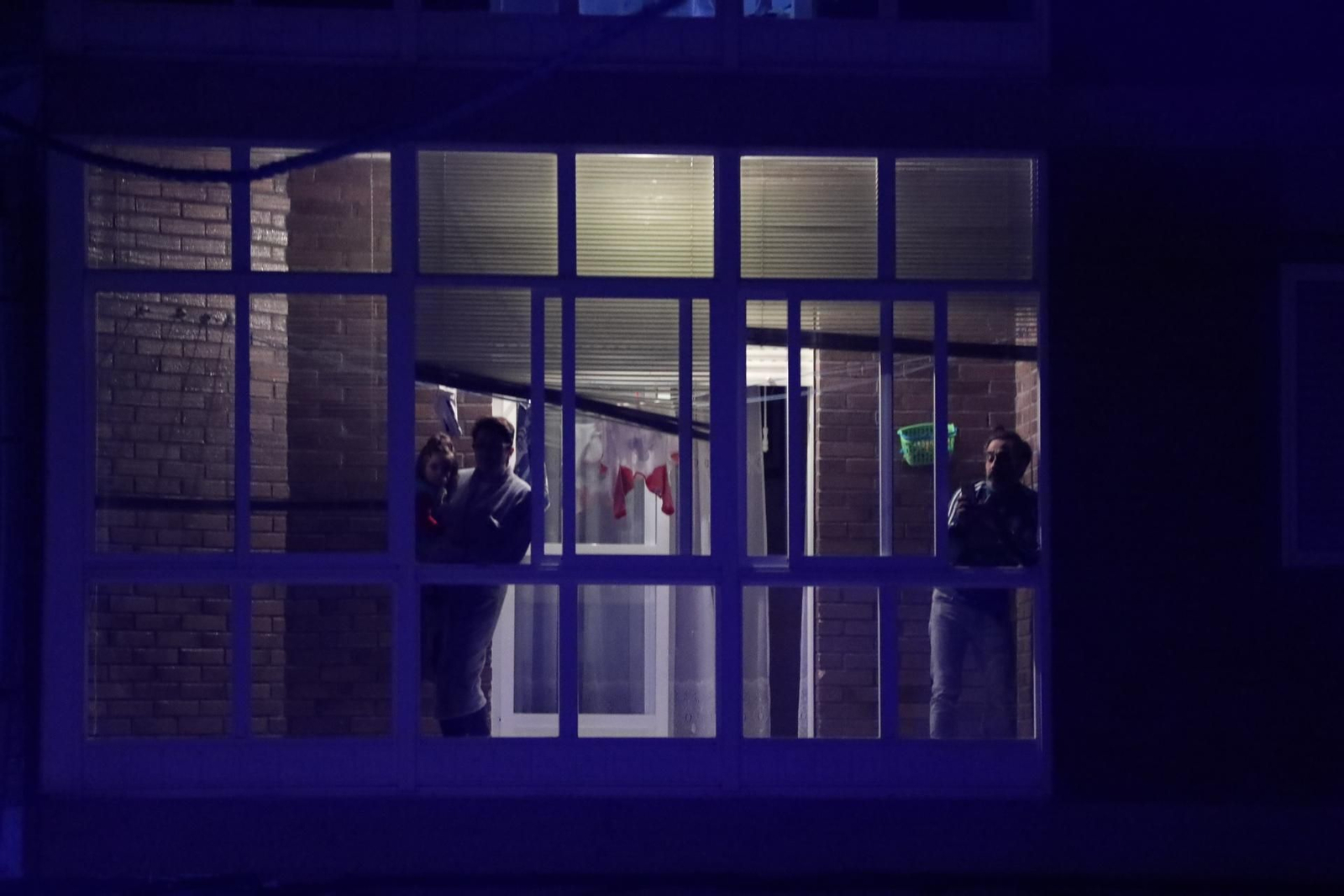 Viacrucis de Protección Civil por las calles de Maceda. José Paz.