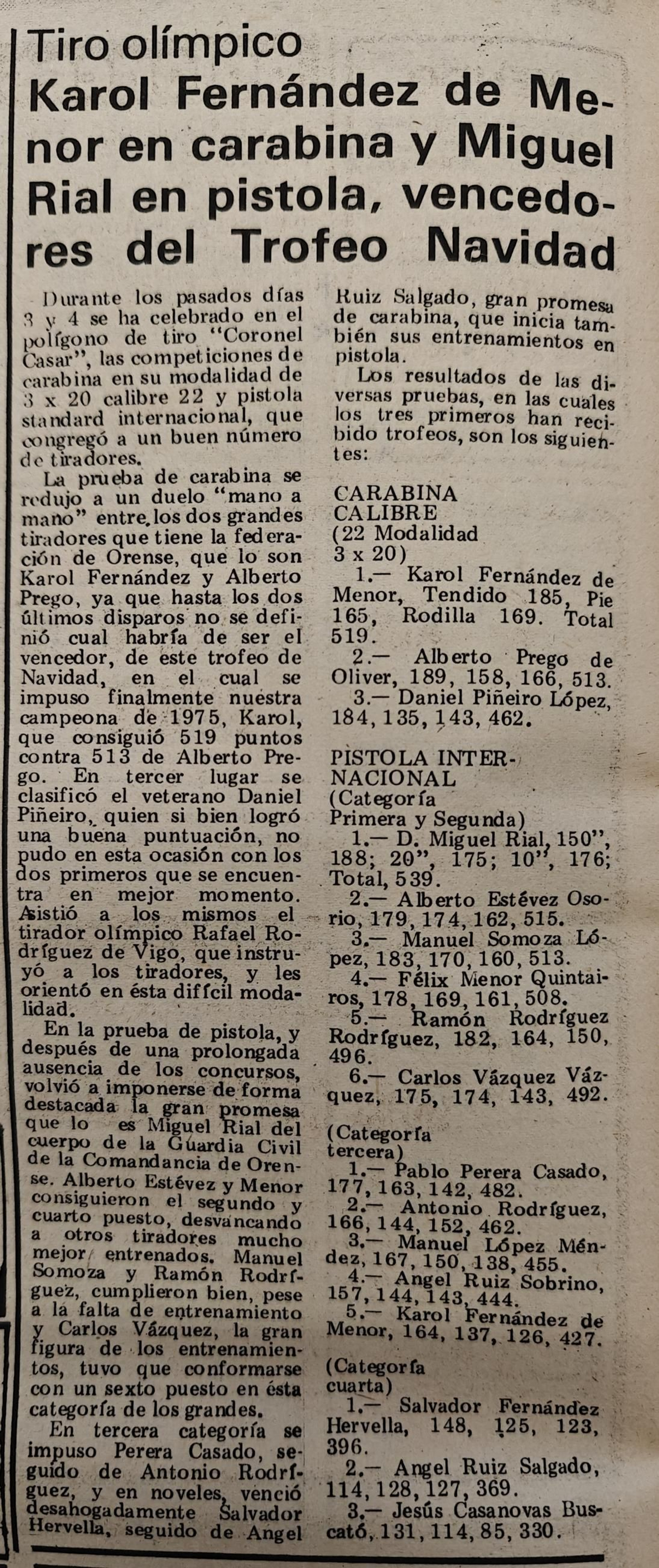 Los titulares de La Región del 9 de enero de 1976