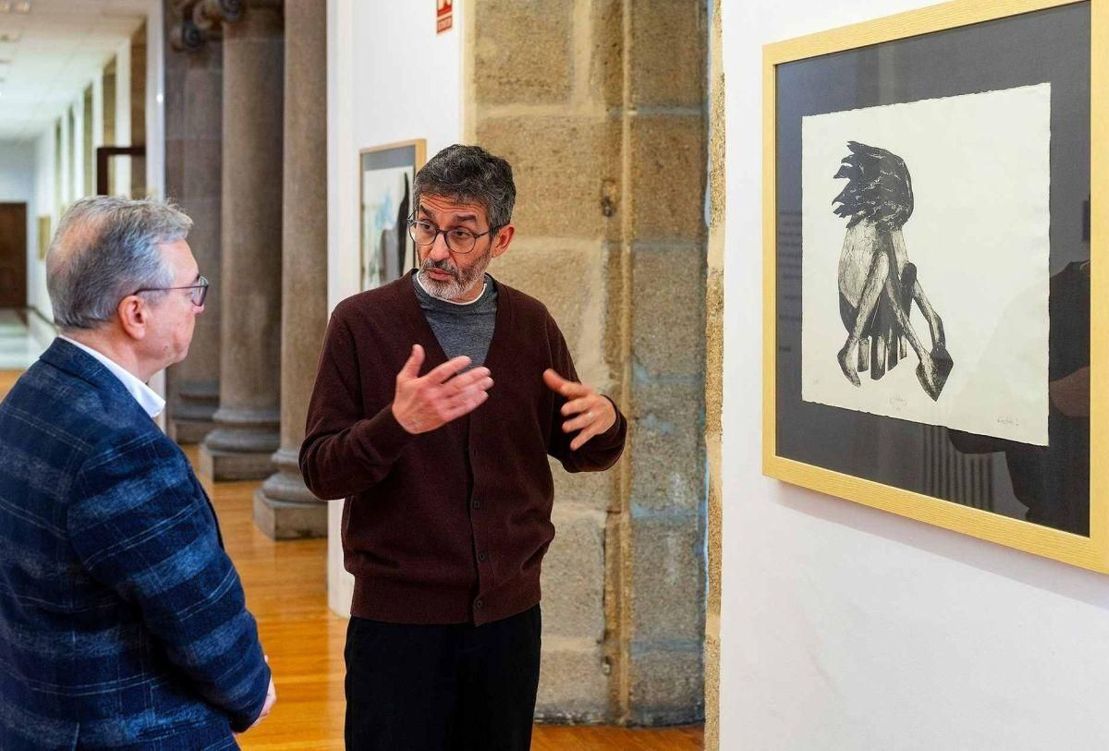 Poldras, co presidente da Deputación na inauguración.
