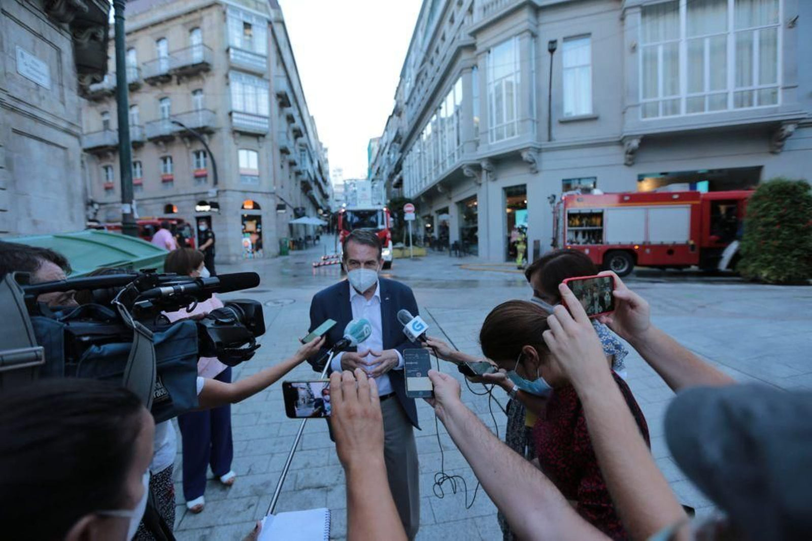 Un incendio se desata en la sede del Celta // David Fernández