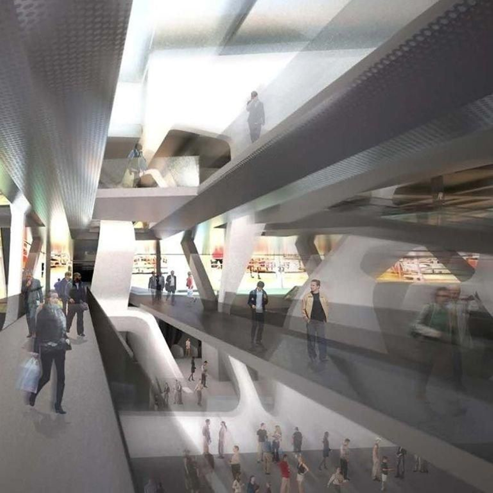 El Centro Vialia, con la estación intermodal de autobuses su interior. Todo ello tendría que estar listo en dos años.