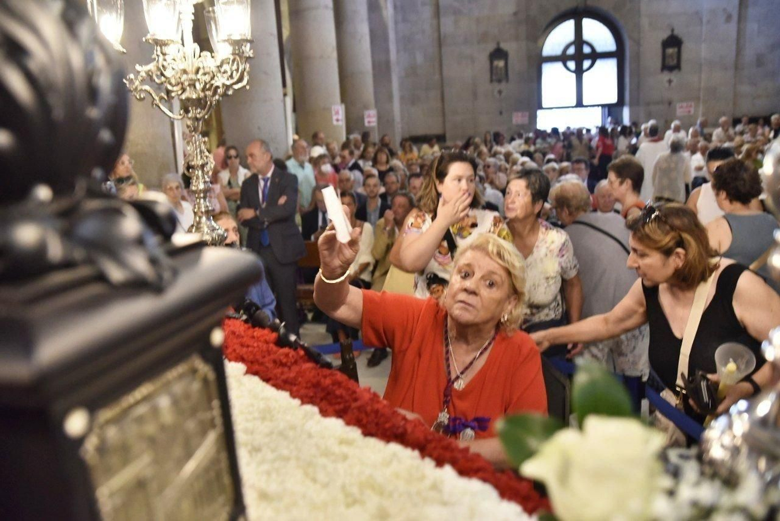 Misa durante la celebración de la procesión del Cristo de la Victoria de Vigo.