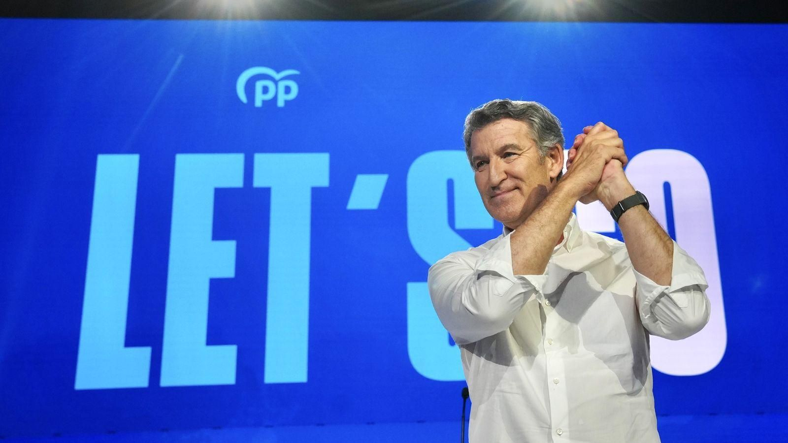 El presidente del PP, Alberto Núñez Feijóo