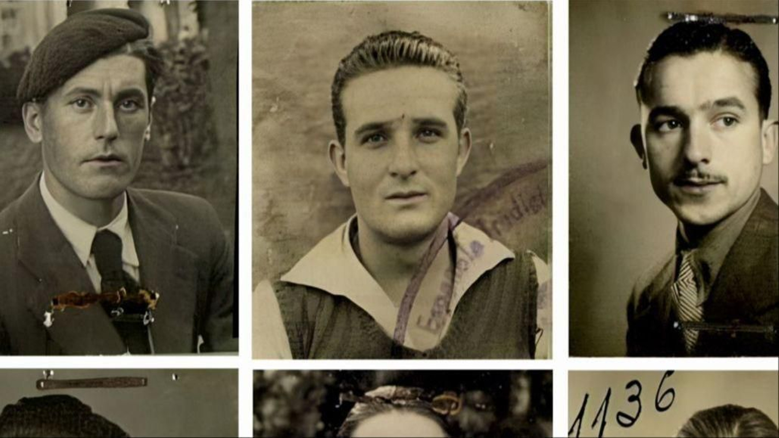 Tres voluntarios que se alistaron en la División Azul en las mesas de esta provincia en 1941.