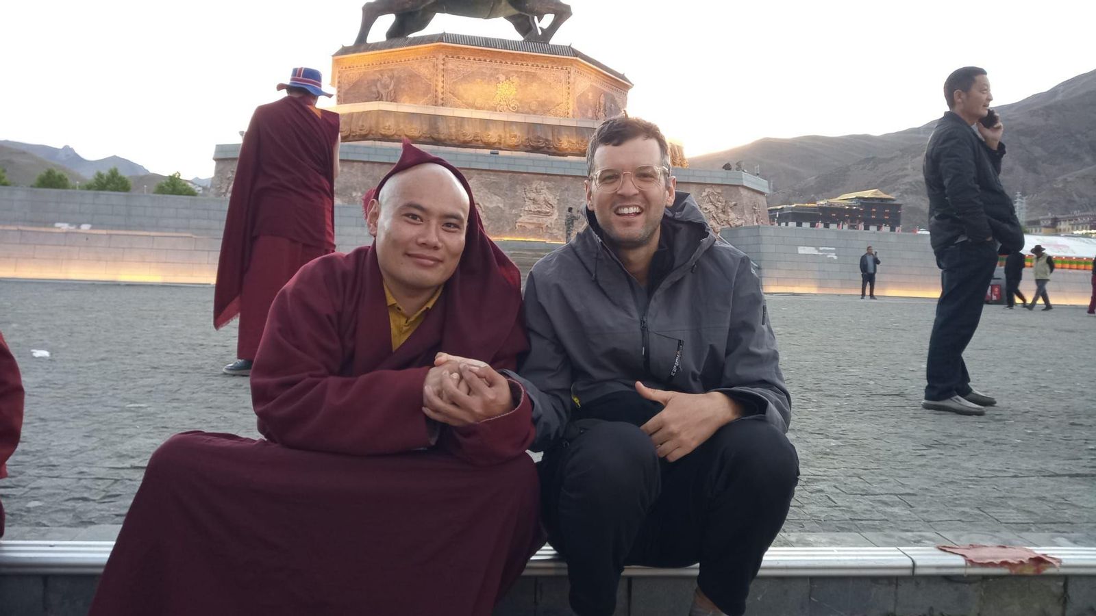 Cun monxe budista na provincia chinesa de Qinghai.