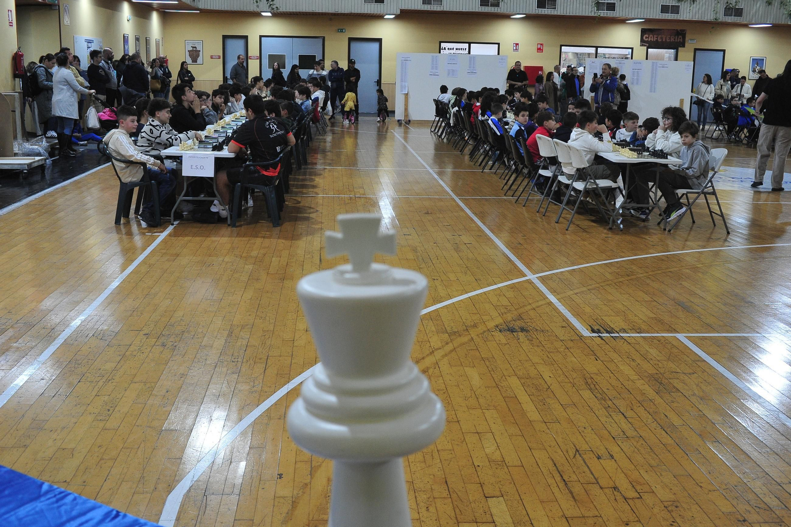 Galería | La final provincial escolar de ajedrez llena el Pazo, en imágenes