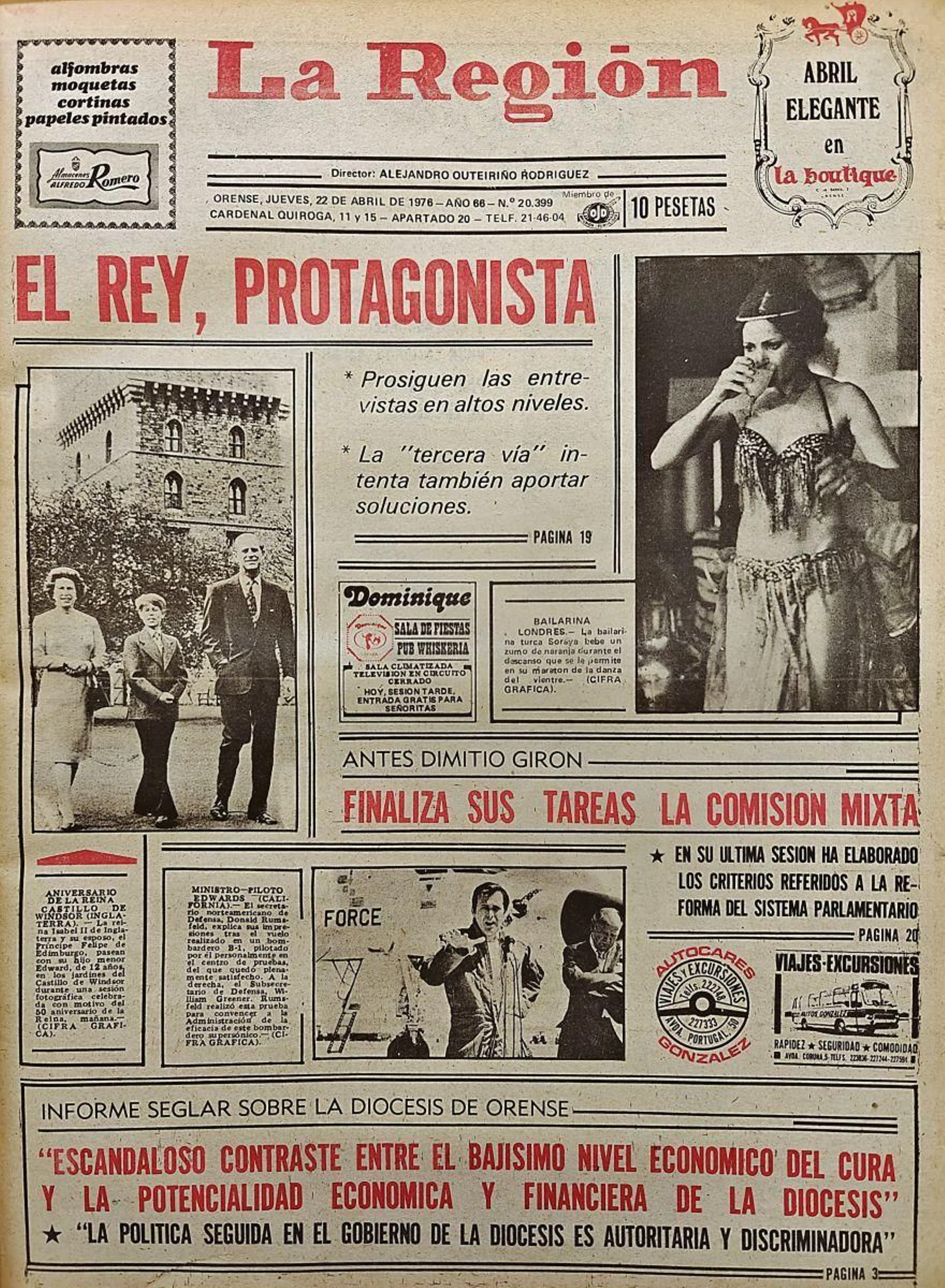 Primera página de 1976.