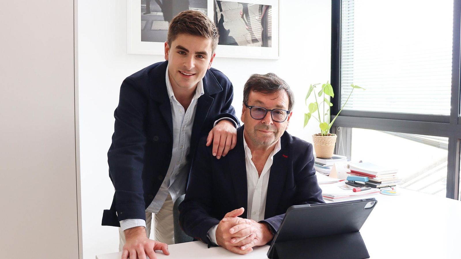 Ángel Pidal, CEO de Nortempo, y su padre Bartolomé Pidal, presidente.