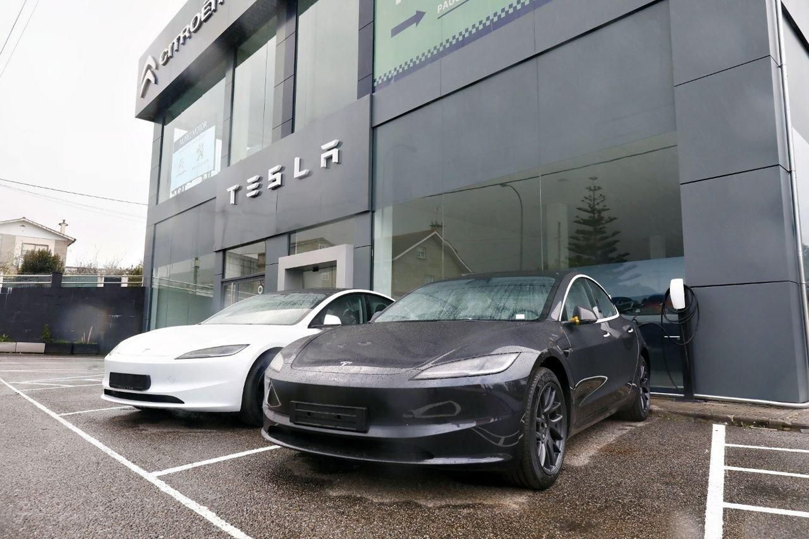 Concesionario Tesla en Vigo. // Jorge Santomé