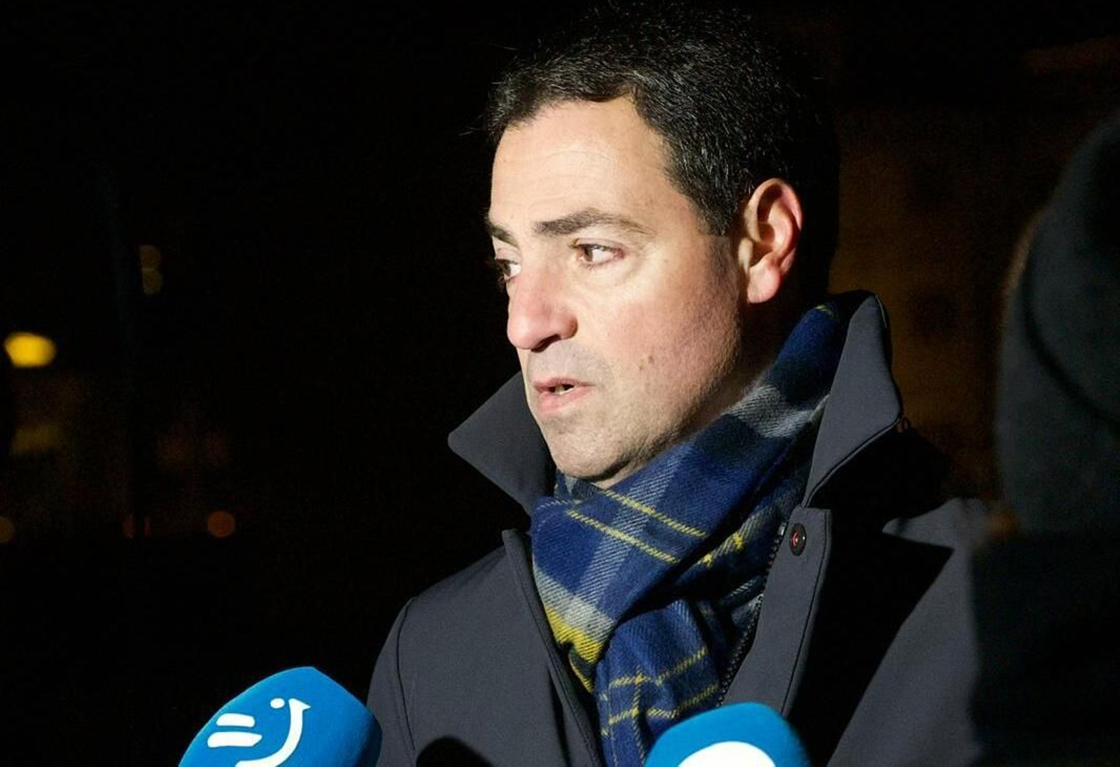 Pradales durante una atención a medios