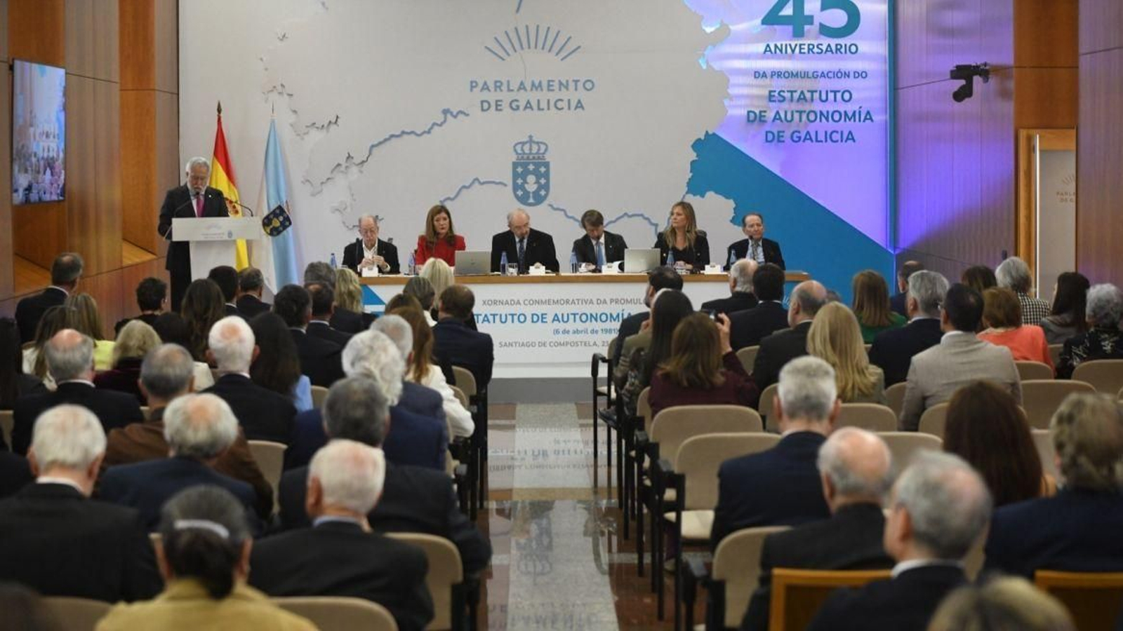 Miguel Santalices, no 45 aniversario da promulgación do Estatuto de Autonomía de Galicia