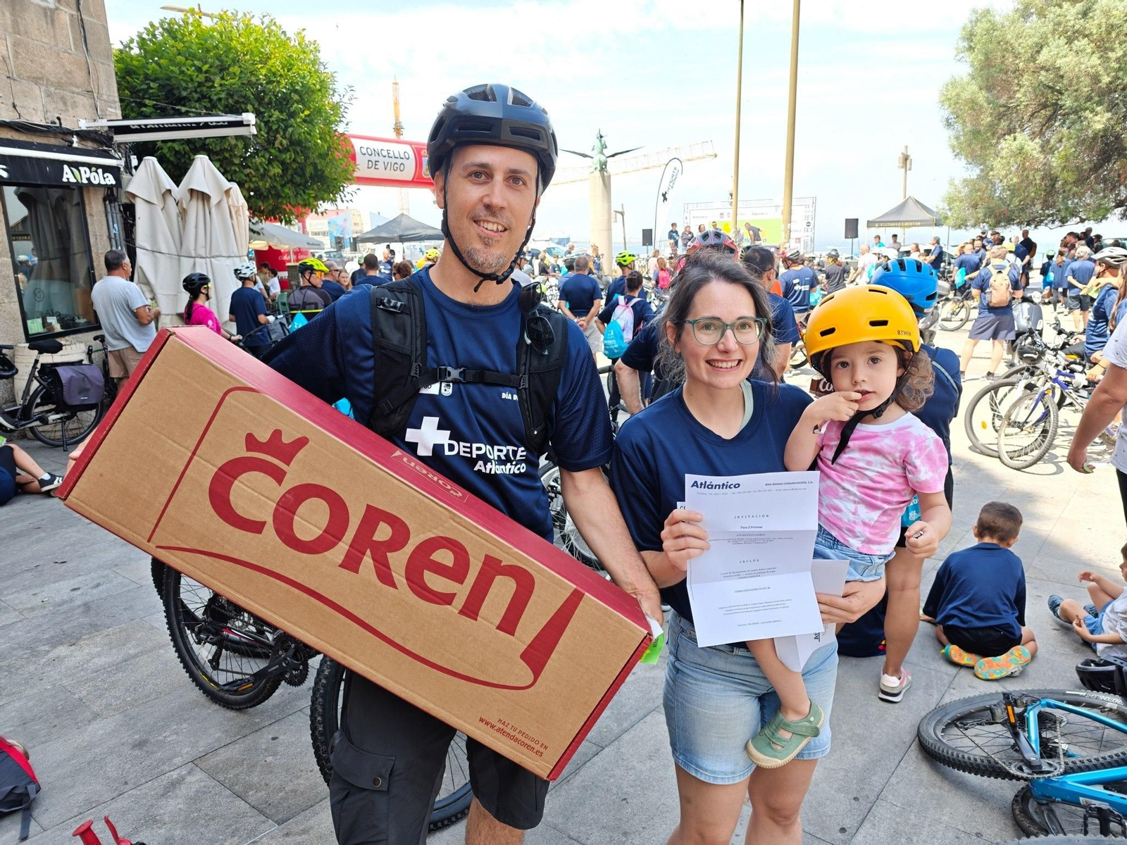 Galería | El ciclismo toma Vigo con la primera edición del Día de la Bici de Atlántico