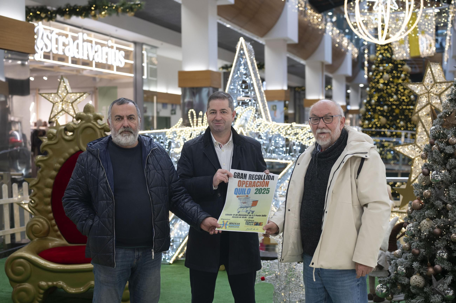 Julio Vilar, Marcos Vila y Xulio César Iglesias en Ponte Vella.