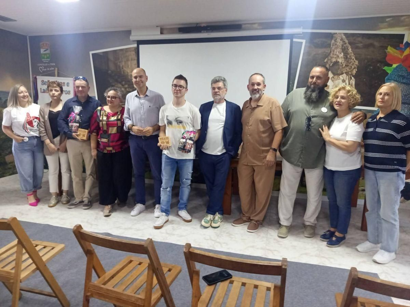 Integrantes de la Mostra Etno-Audiovisual dos Bens do Entroido la semana pasada.