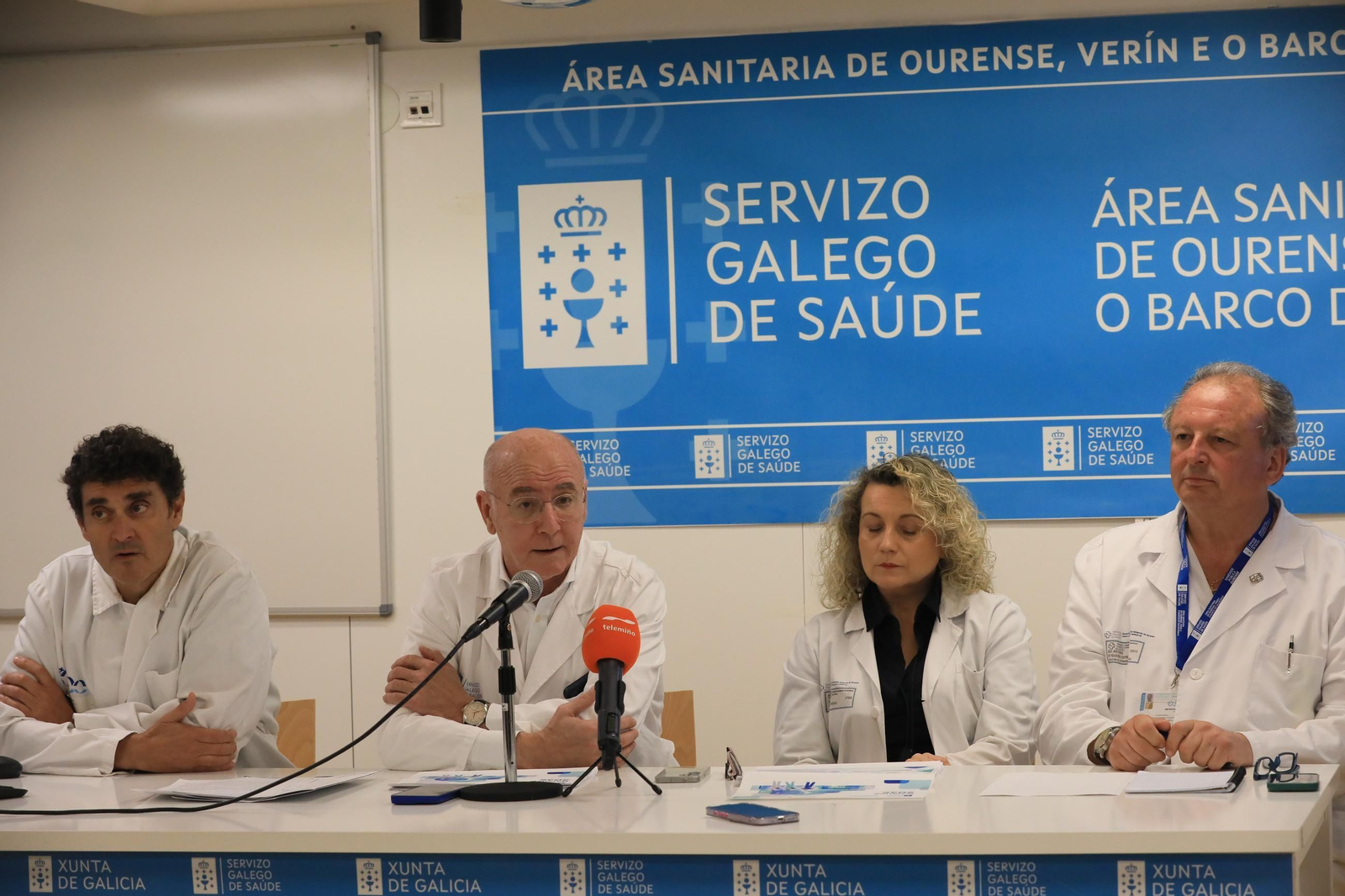 Santiago Camba y directivos del Sergas anuncian el balance de 2025.