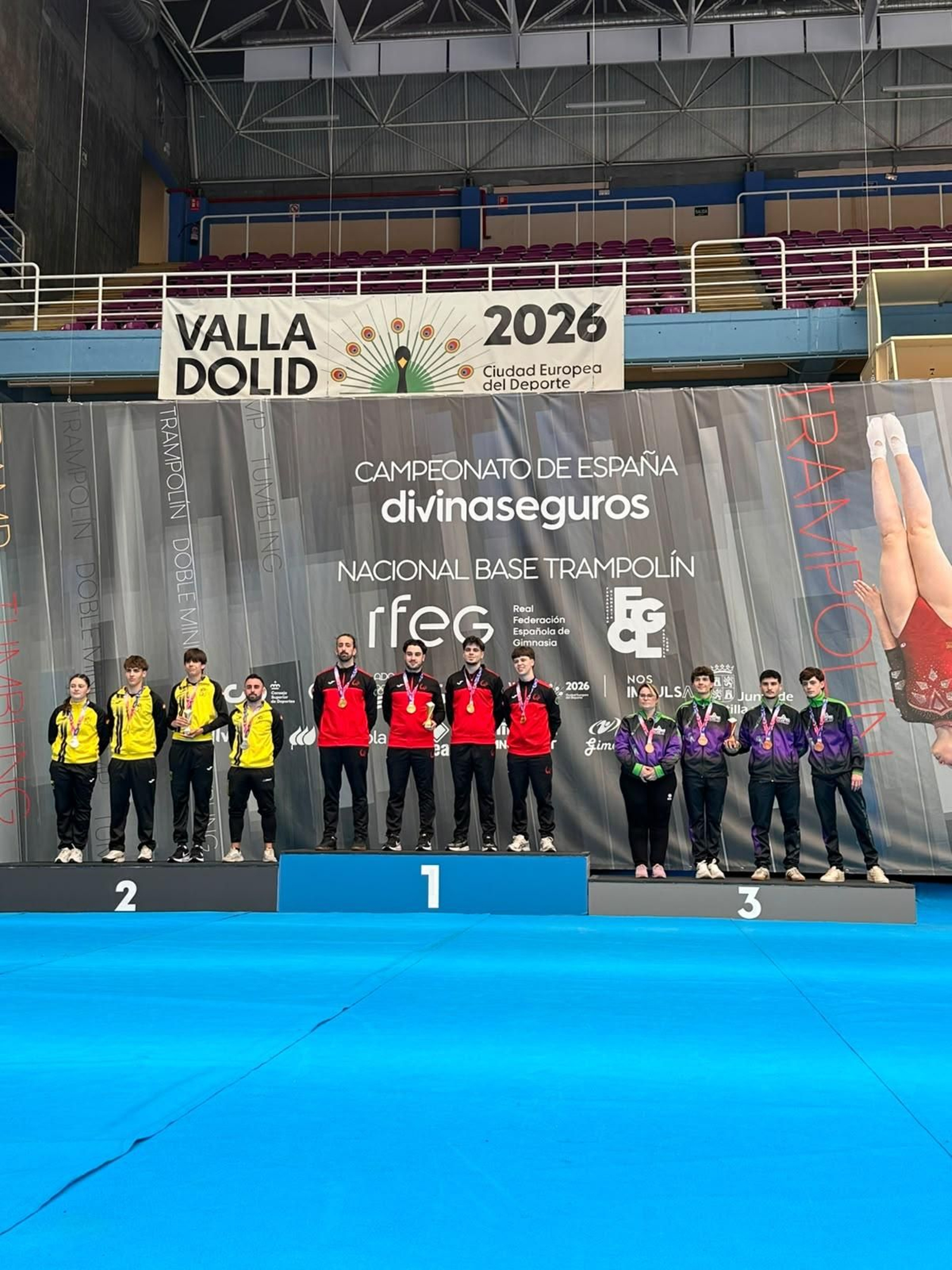 Valladolid encumbró al trampolín provincial