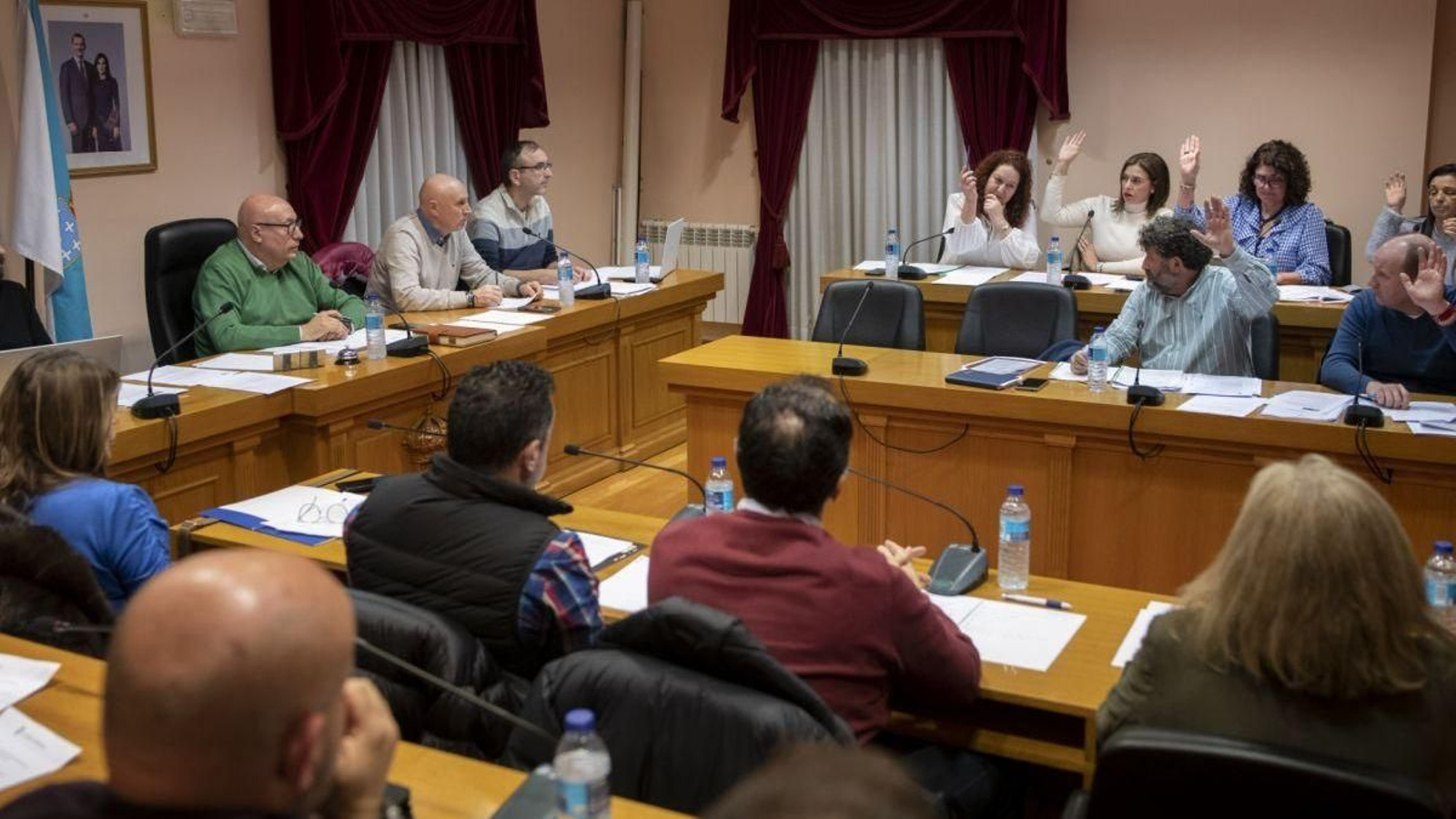 Sesión plenaria de Barbadás, celebrada ayer.