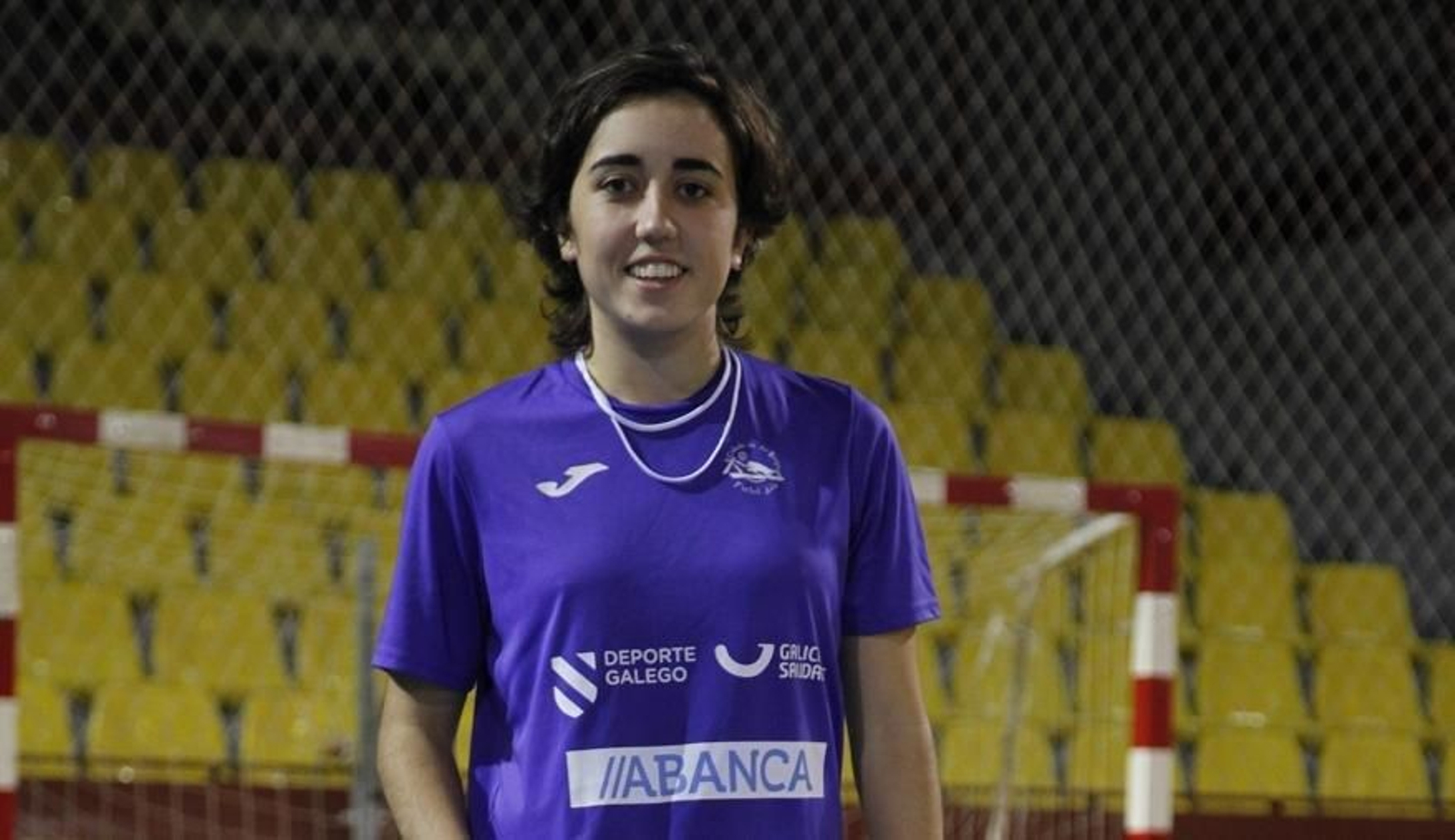 Vanessa Sotelo, en la cancha central de Os Remedios