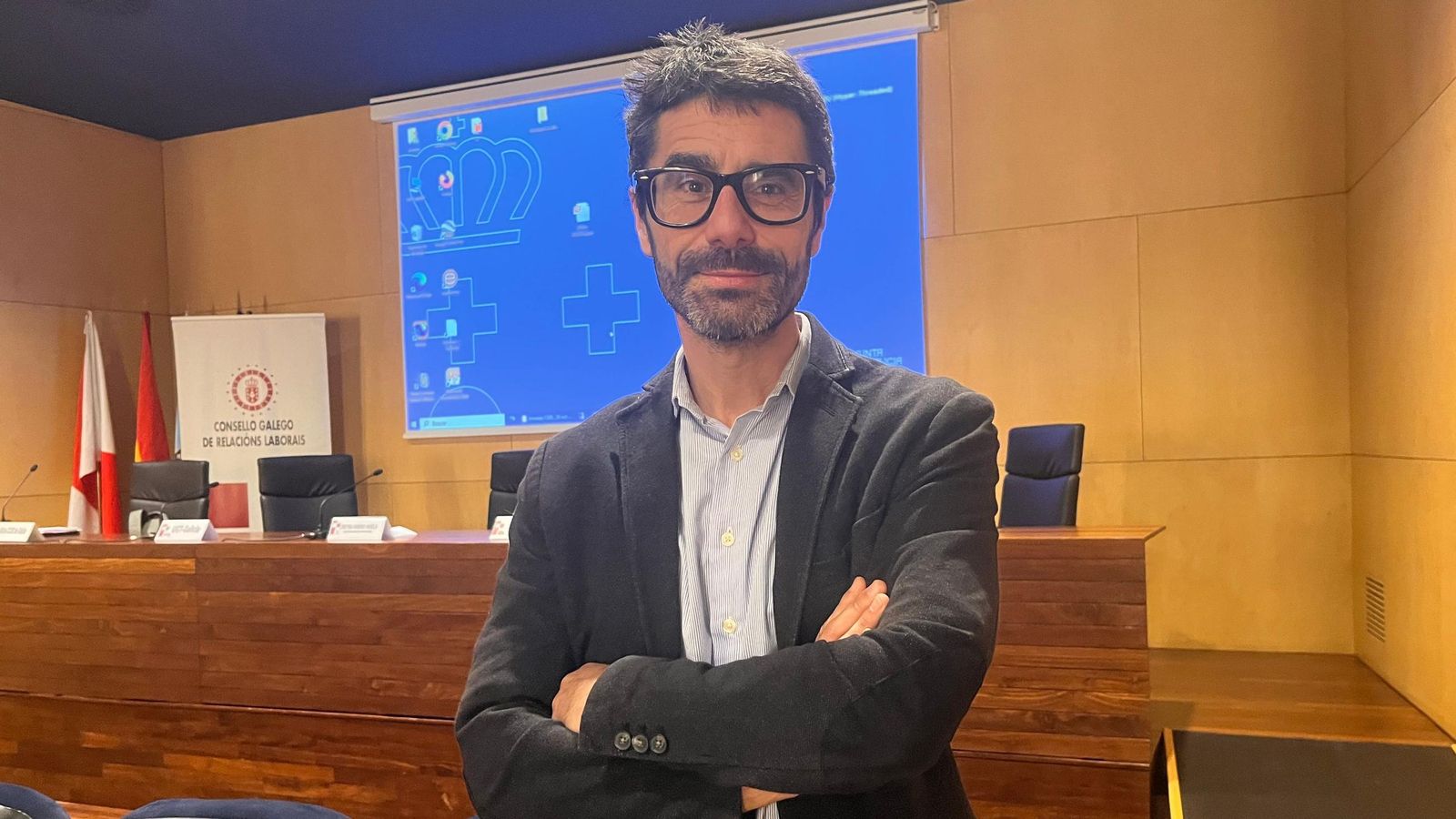 Ignasi Beltrán, ayer en Vigo.