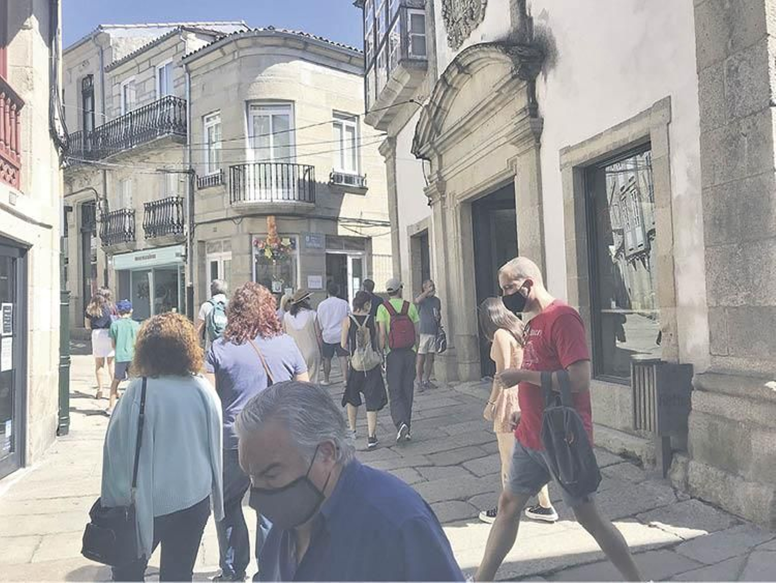 El casco histórico, una de las zonas más concurridas de Allariz.
