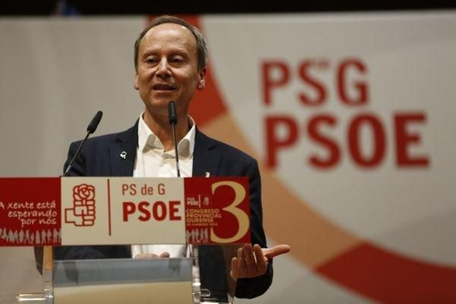 Ourense. 20/01/18. III Congreso do Psoe provincial de Ourense no conservatorio de música de Ourense.
Foto: Xesús Fariñas