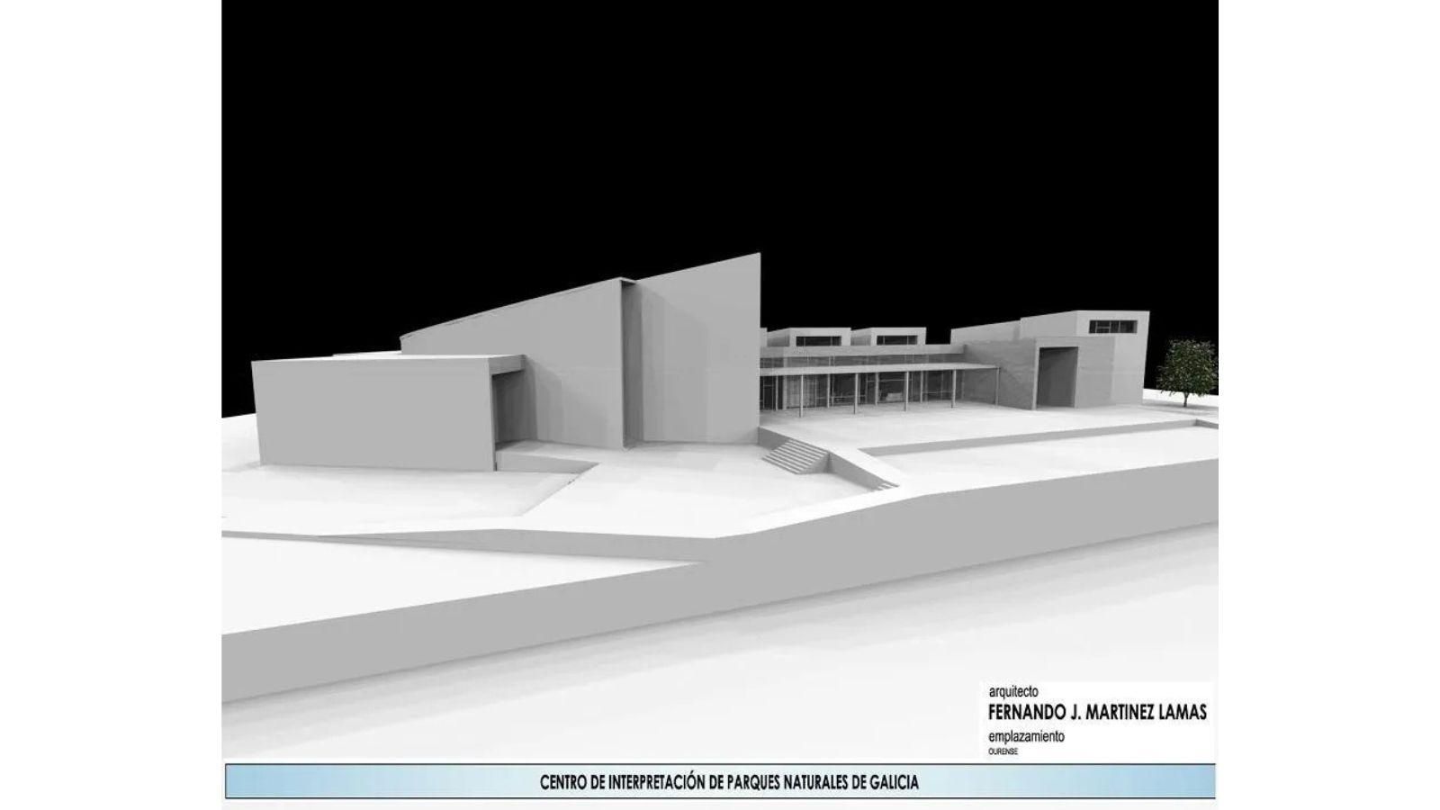 Así habría quedado el Centro de Interpretación de Parques Naturais.
