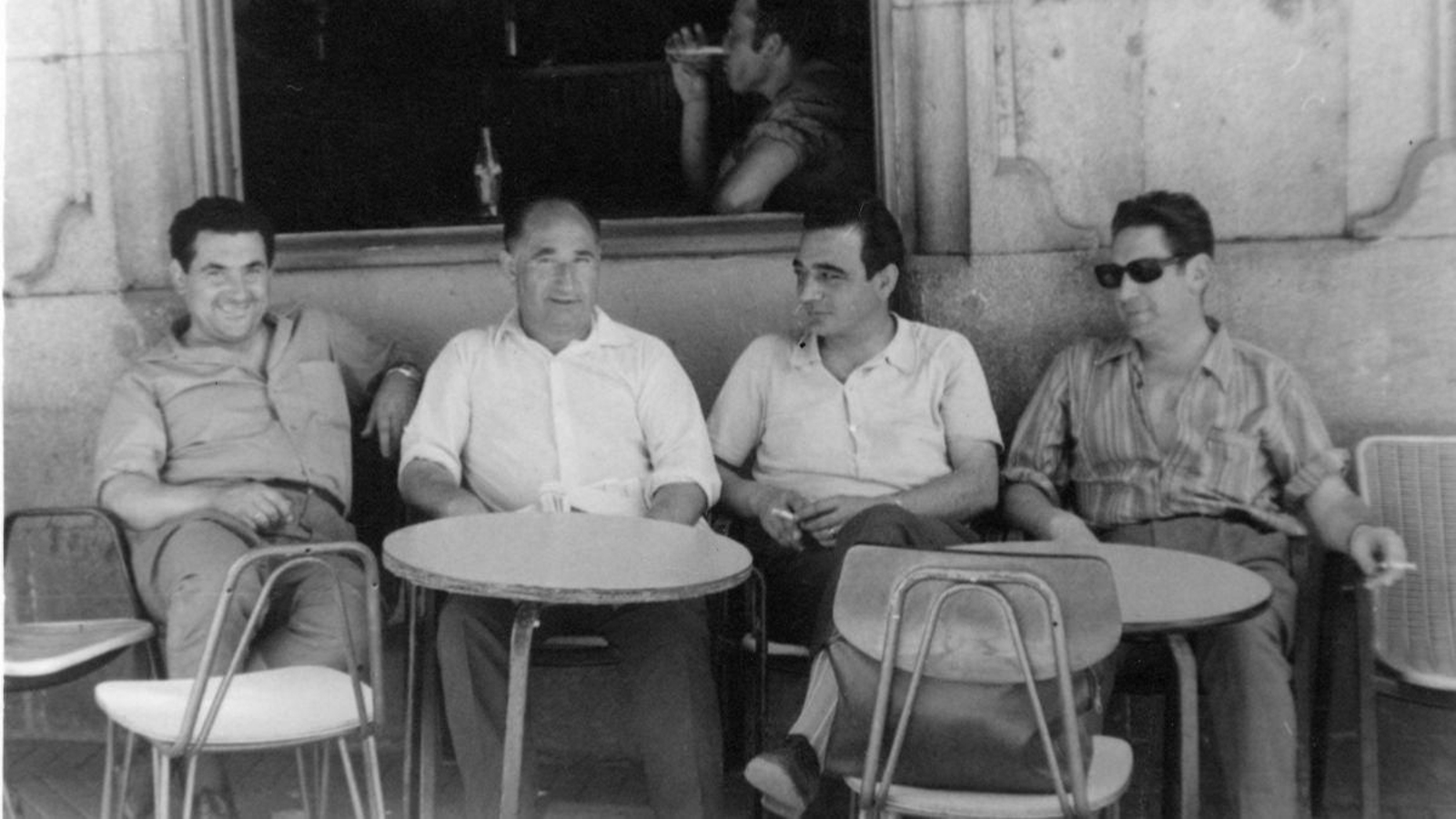 Terraza del Evencio. Años sesenta, Ribadavia .Foto: Museo Etnolóxico.