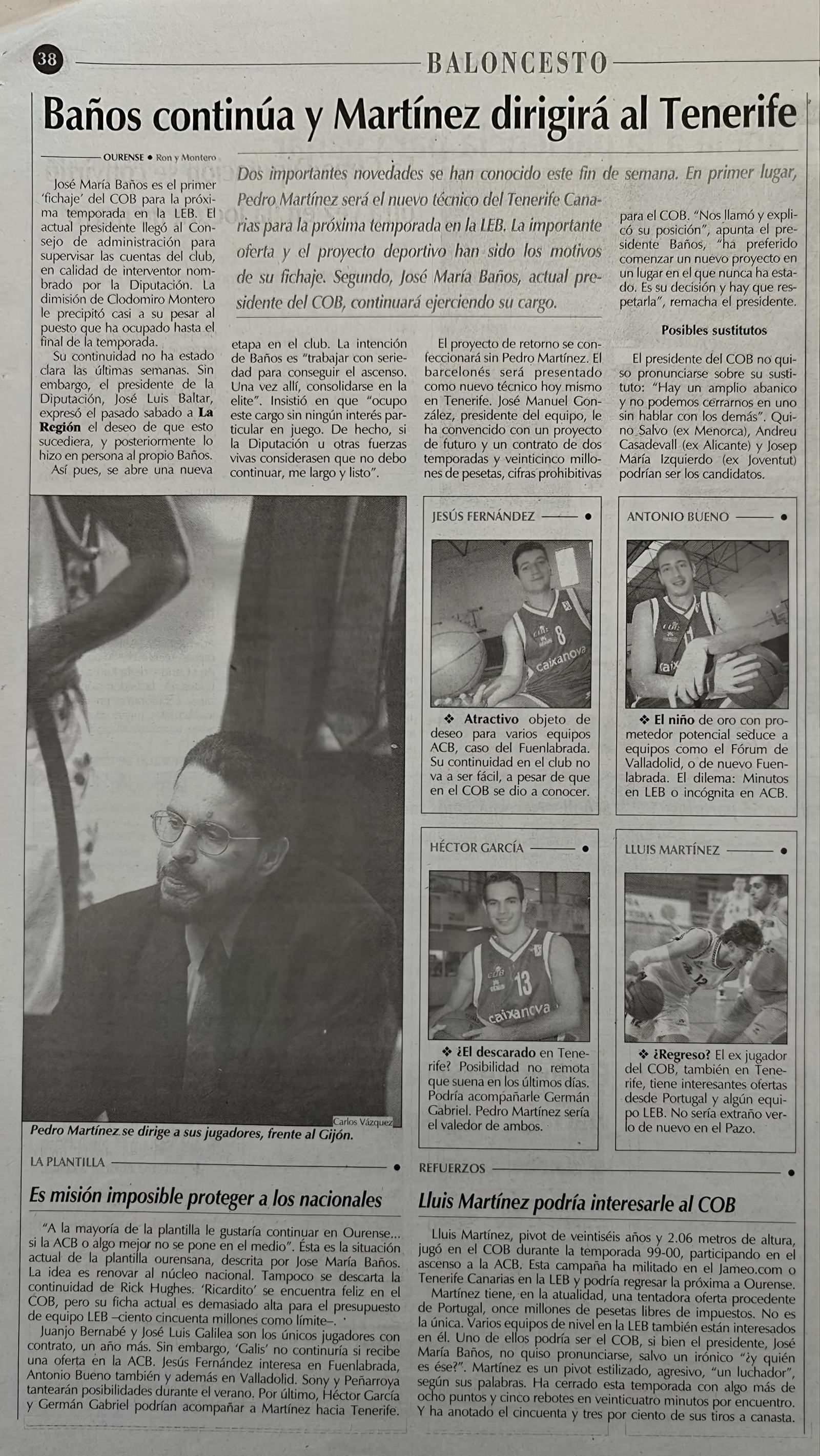 Los titulares de La Región del 22 de mayo de 2001