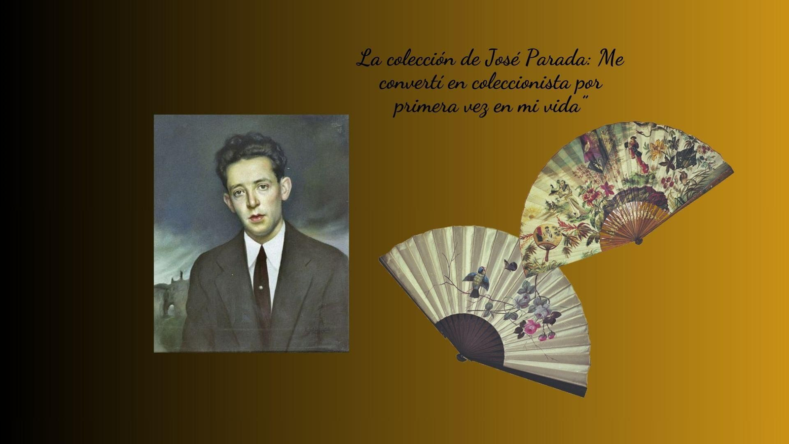 Parada Carballo y su colección de museo.