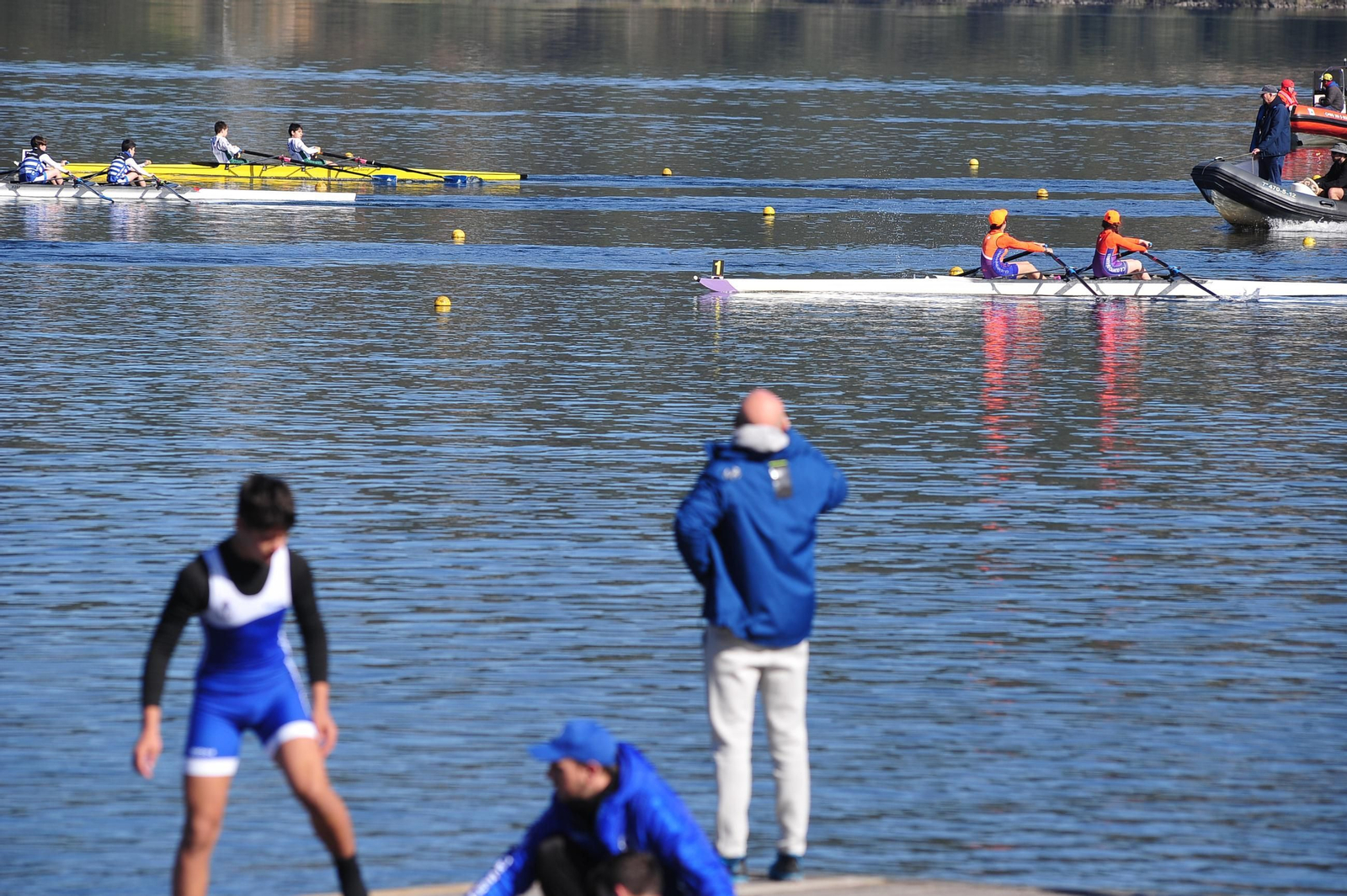 Galería | El Club Naútico Castrelo de Miño sede de la segunda jornada de la Liga Gallega de Remo