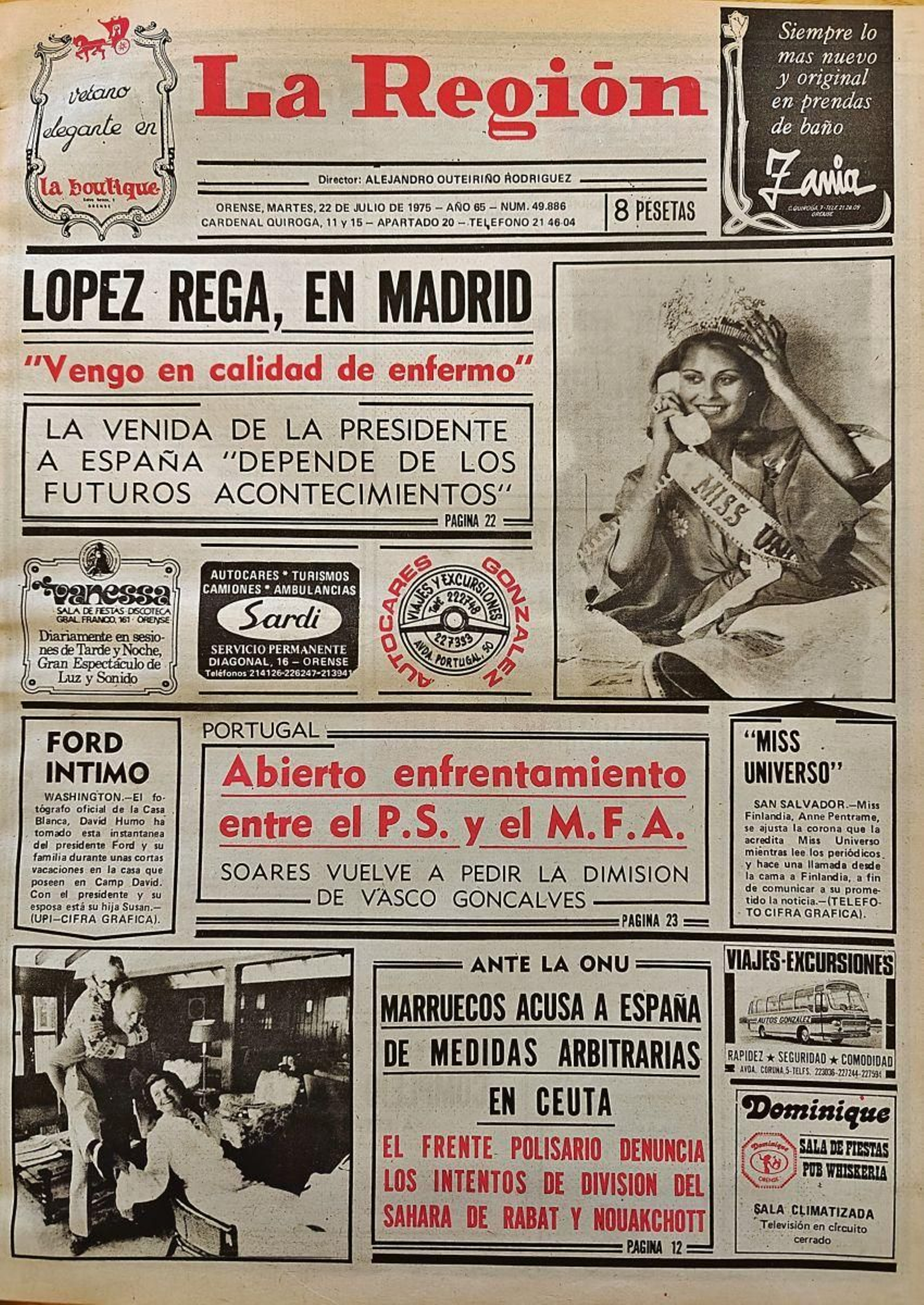 Primera página de 1975