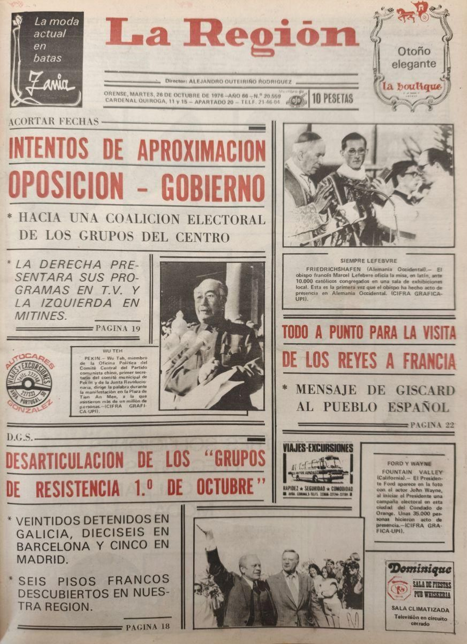 La Primera 26 octubre 1976.
