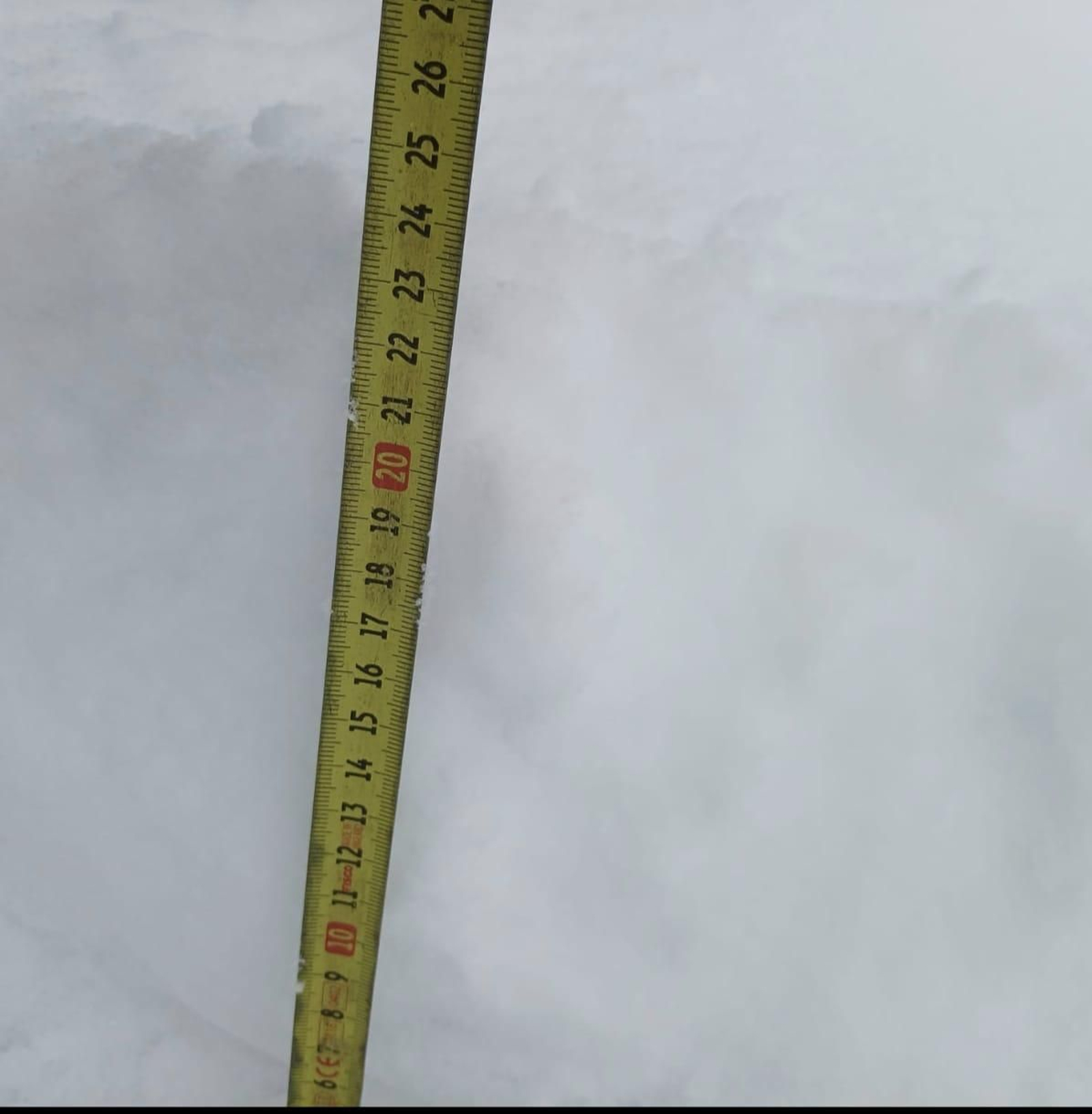 Hasta 24 centímetros de nieve acumulada en Vilariño.