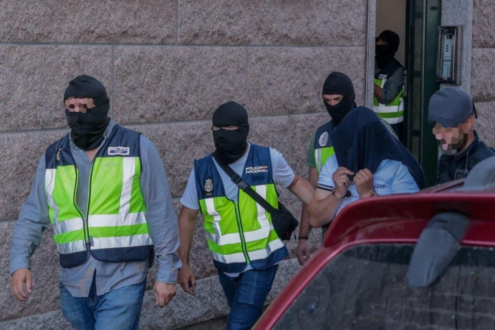 Uno de los detenidos en la operación antidroga en O Salnés.